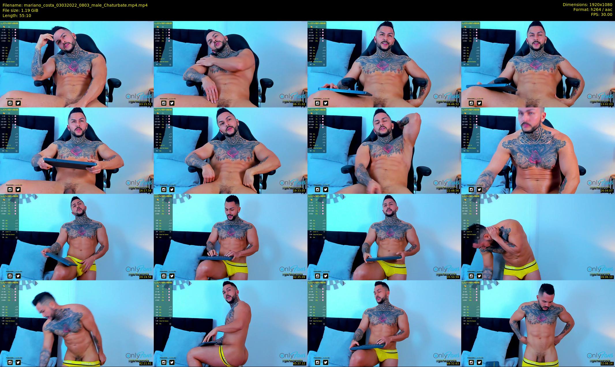 mariano_costa — 56 minute Chaturbate male cam show recording, 1080p, Mar 3, 2022