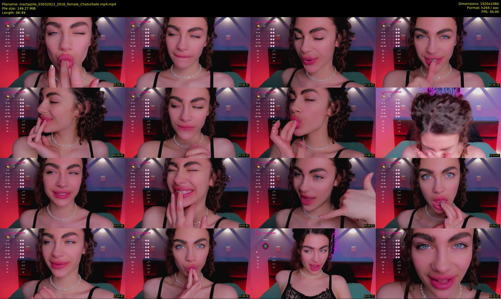 martajolie — 7 minute Chaturbate female cam show recording, 1080p, Mar 3, 2022