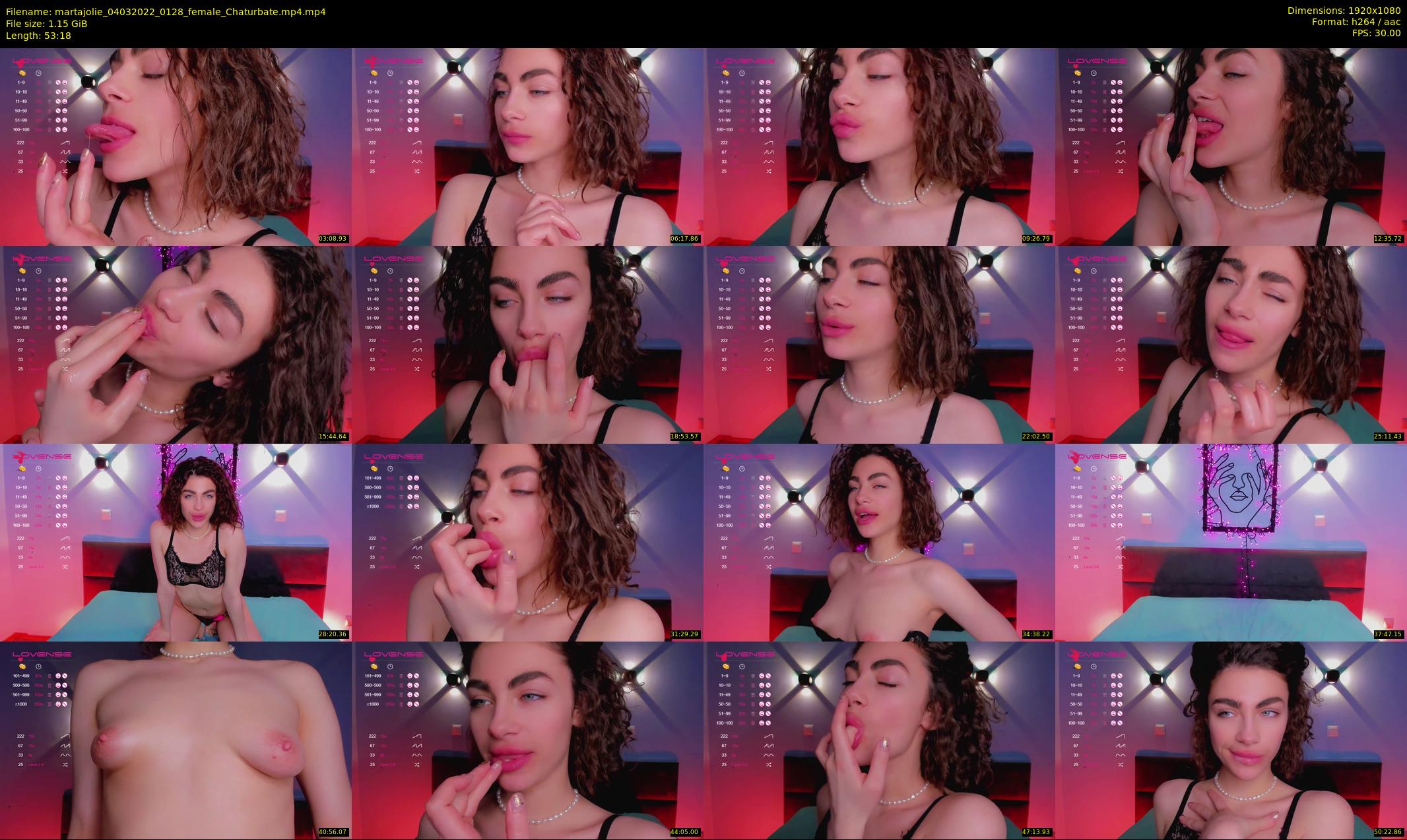 martajolie — 54 minute Chaturbate female cam show recording, 1080p, Mar 4, 2022