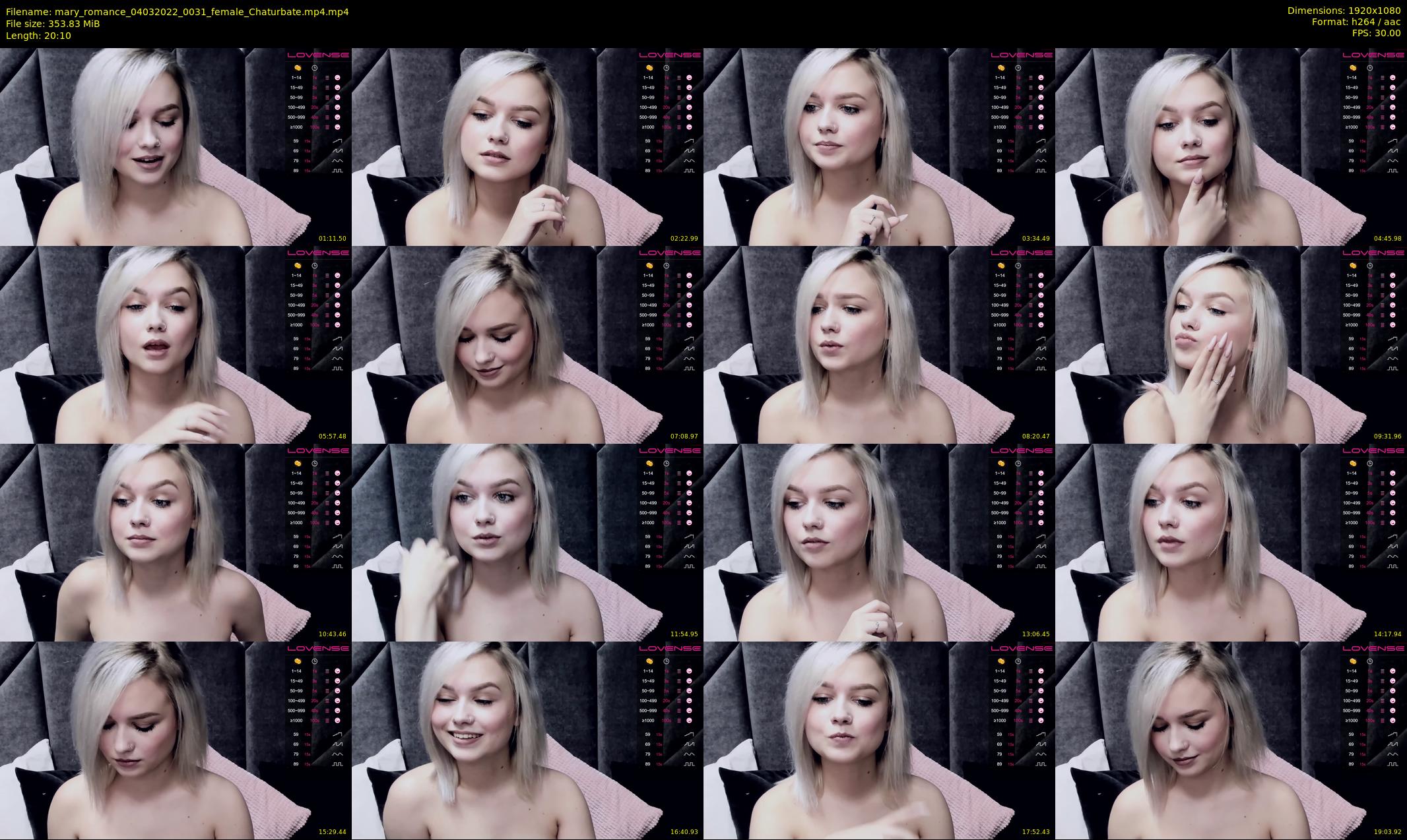 mary_romance — 21 minute Chaturbate female cam show recording, 1080p, Mar 4, 2022