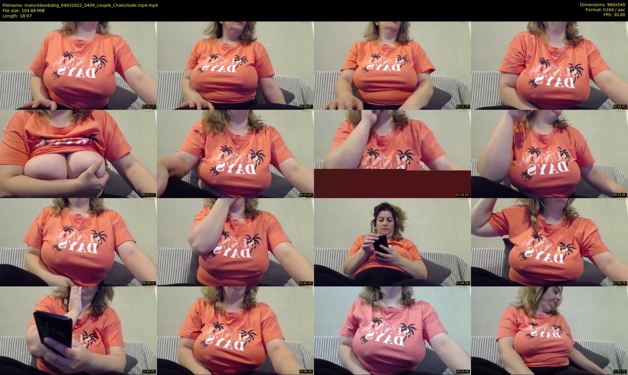 matureboobsbig — 19 minute Chaturbate female cam show recording, 480p, Mar 4, 2022
