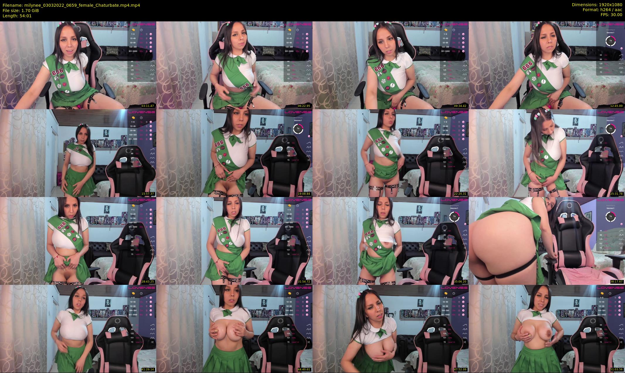 milynee — 55 minute Chaturbate female cam show recording, 1080p, Mar 3, 2022