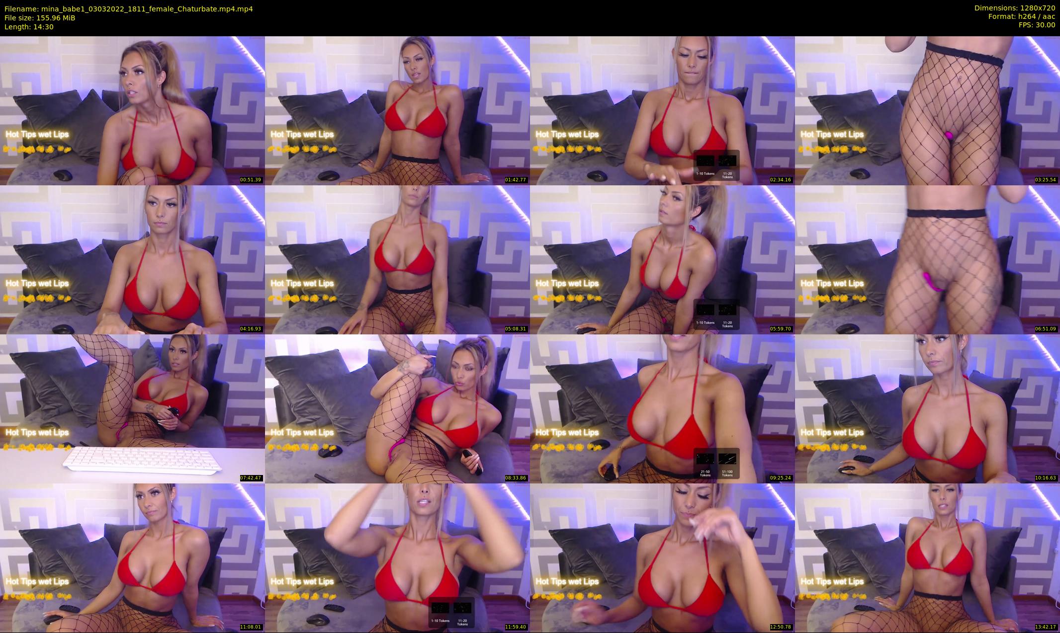 mina_babe1 — 15 minute Chaturbate female cam show recording, 720p, Mar 3, 2022