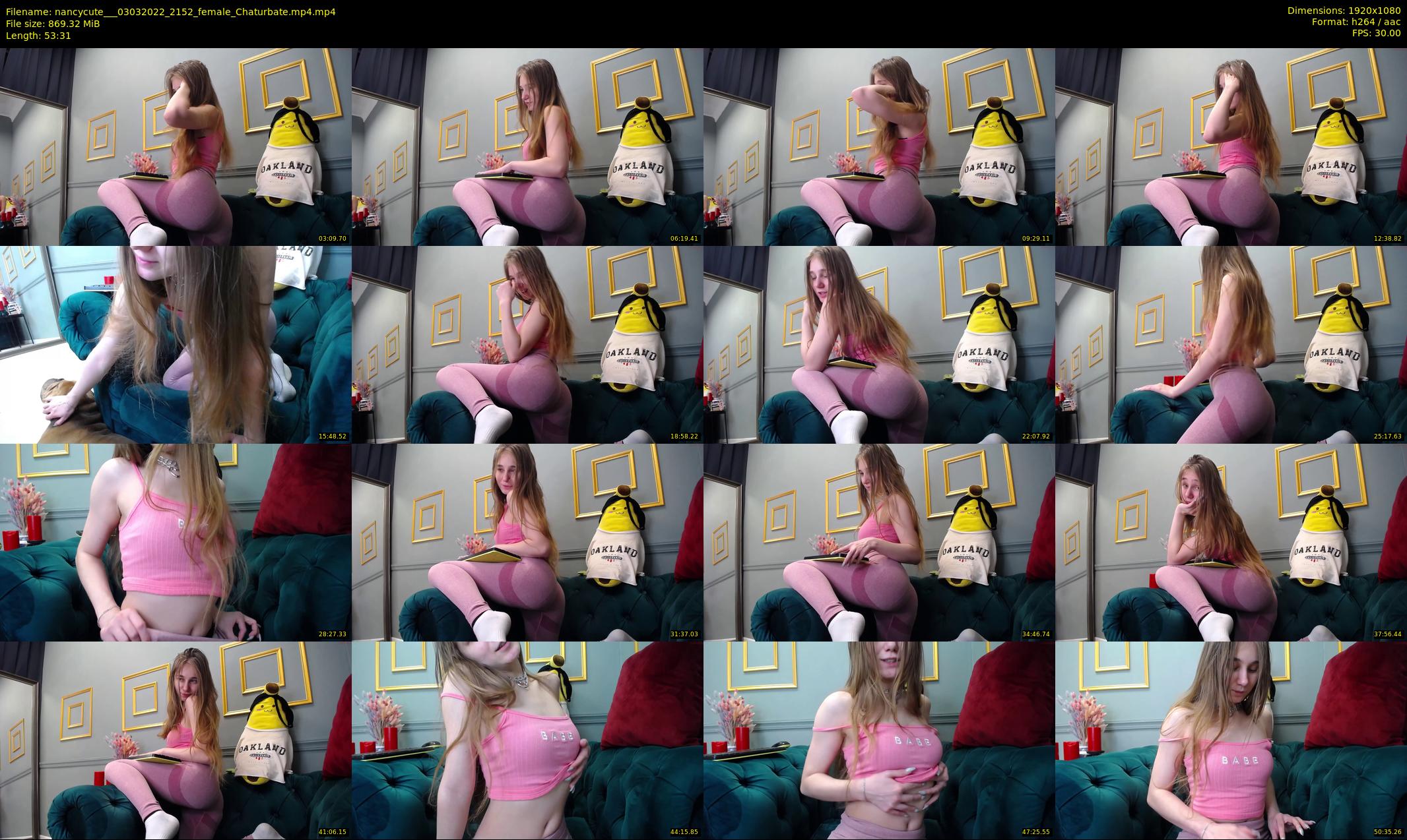 nancycute__ — 54 minute Chaturbate female cam show recording, 1080p, Mar 3, 2022