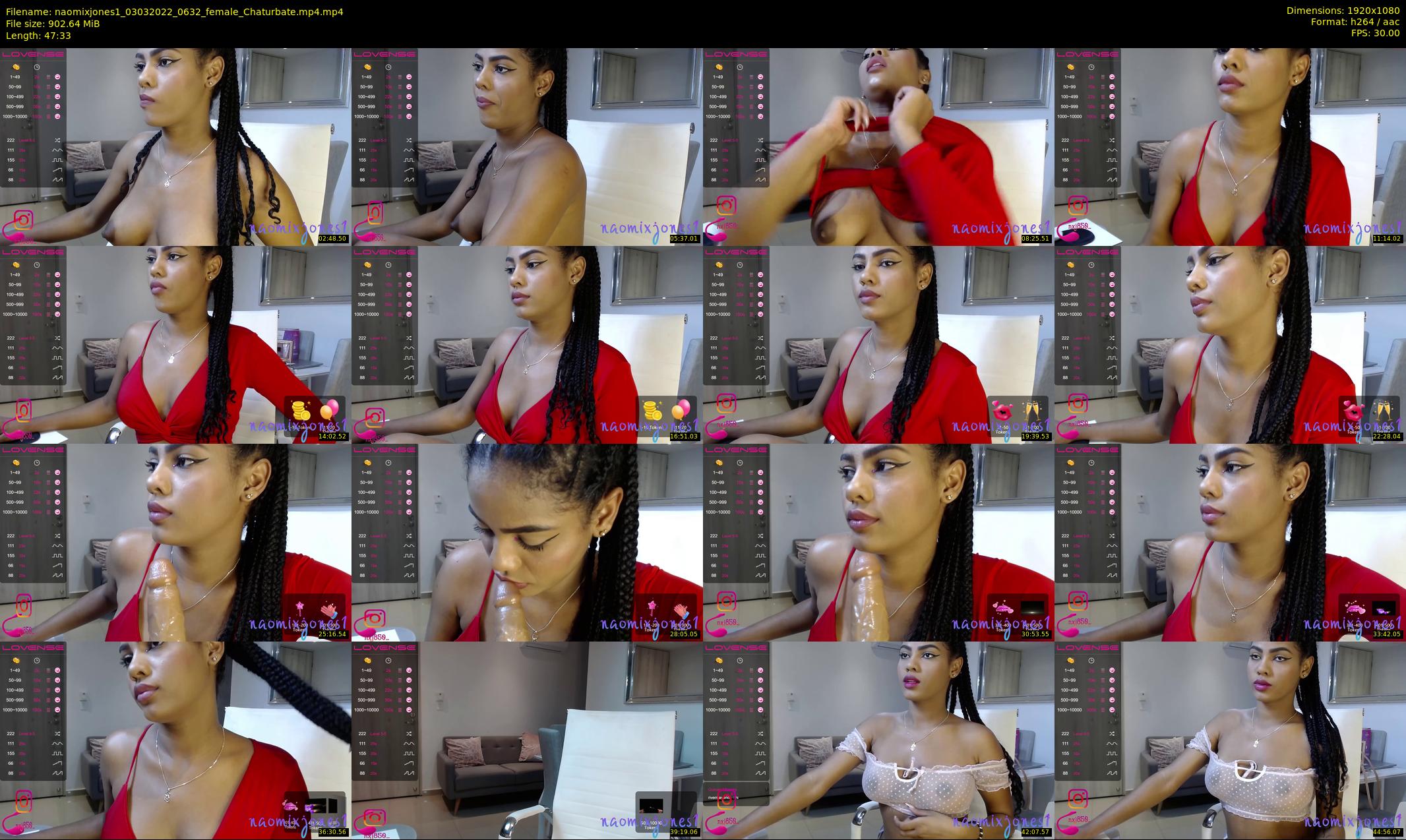 naomixjones1 — 48 minute Chaturbate female cam show recording, 1080p, Mar 3, 2022