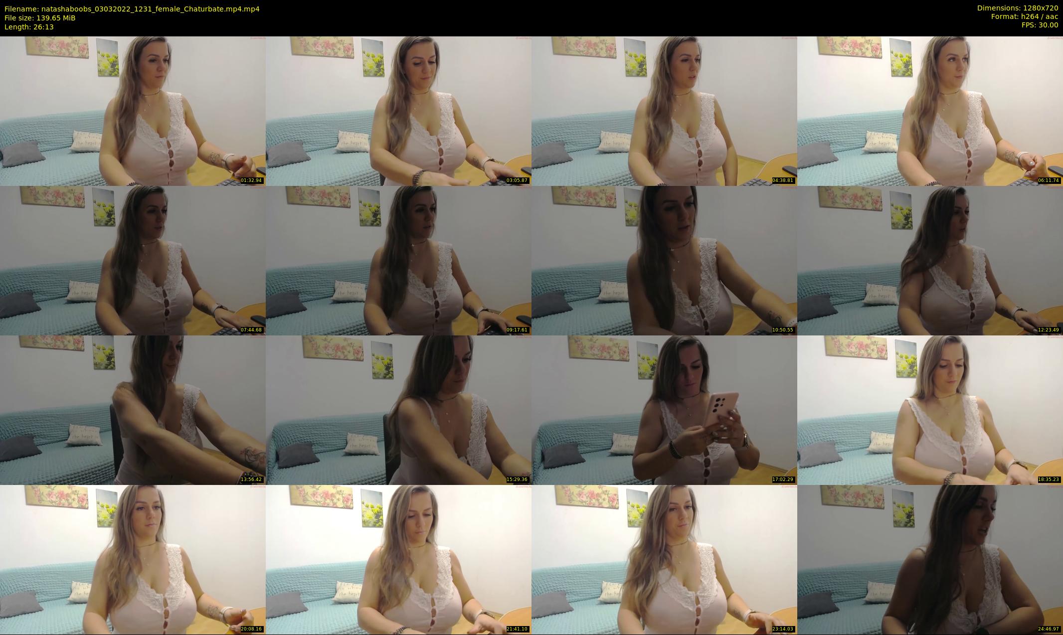natashaboobs — 27 minute Chaturbate female cam show recording, 720p, Mar 3, 2022