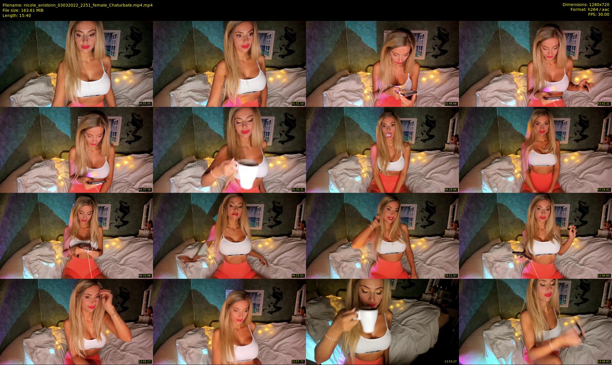 nicole_anistonn — 16 minute Chaturbate female cam show recording, 720p, Mar 3, 2022