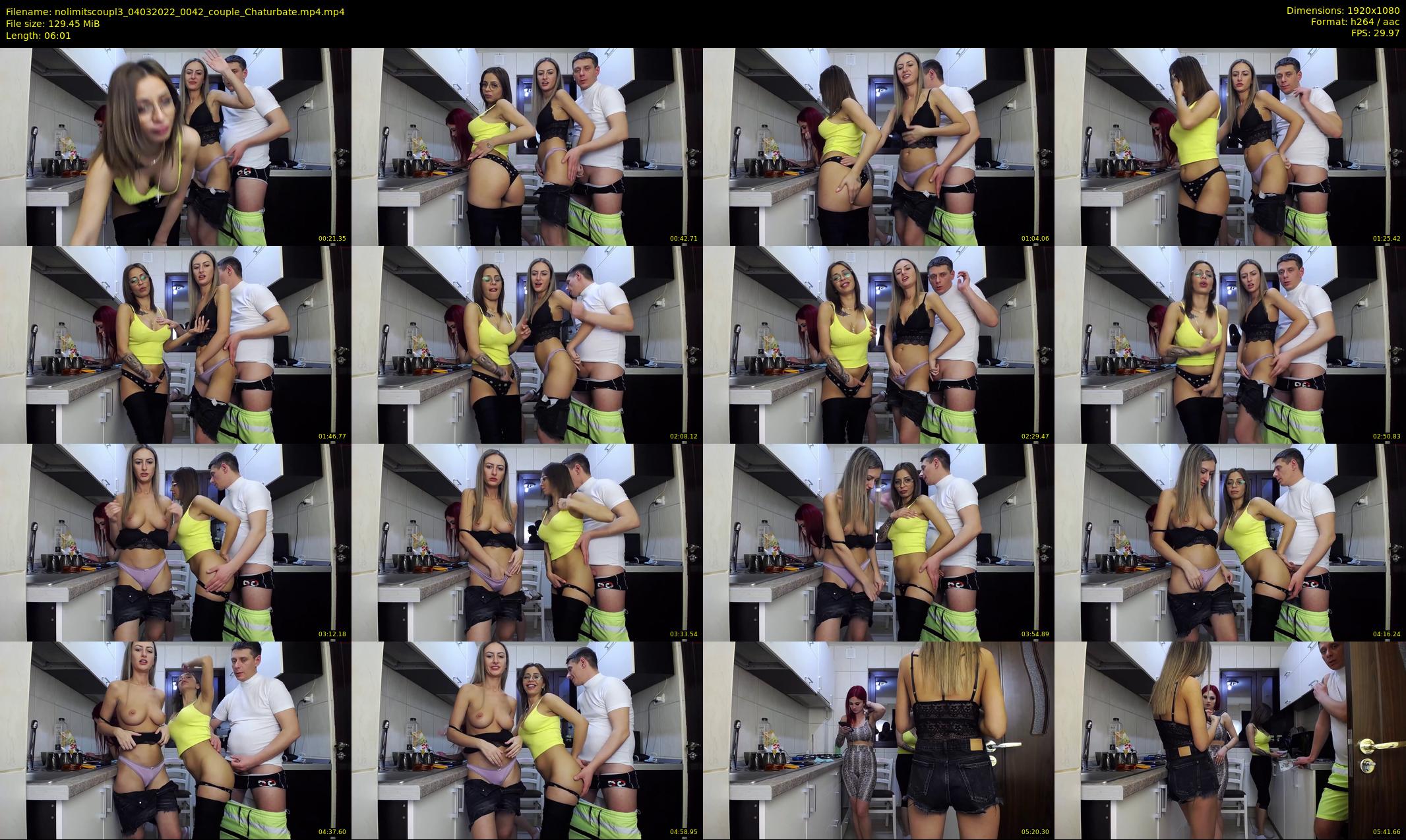 nolimitscoupl3 — 7 minute Chaturbate couple cam show recording, 1080p, Mar 4, 2022