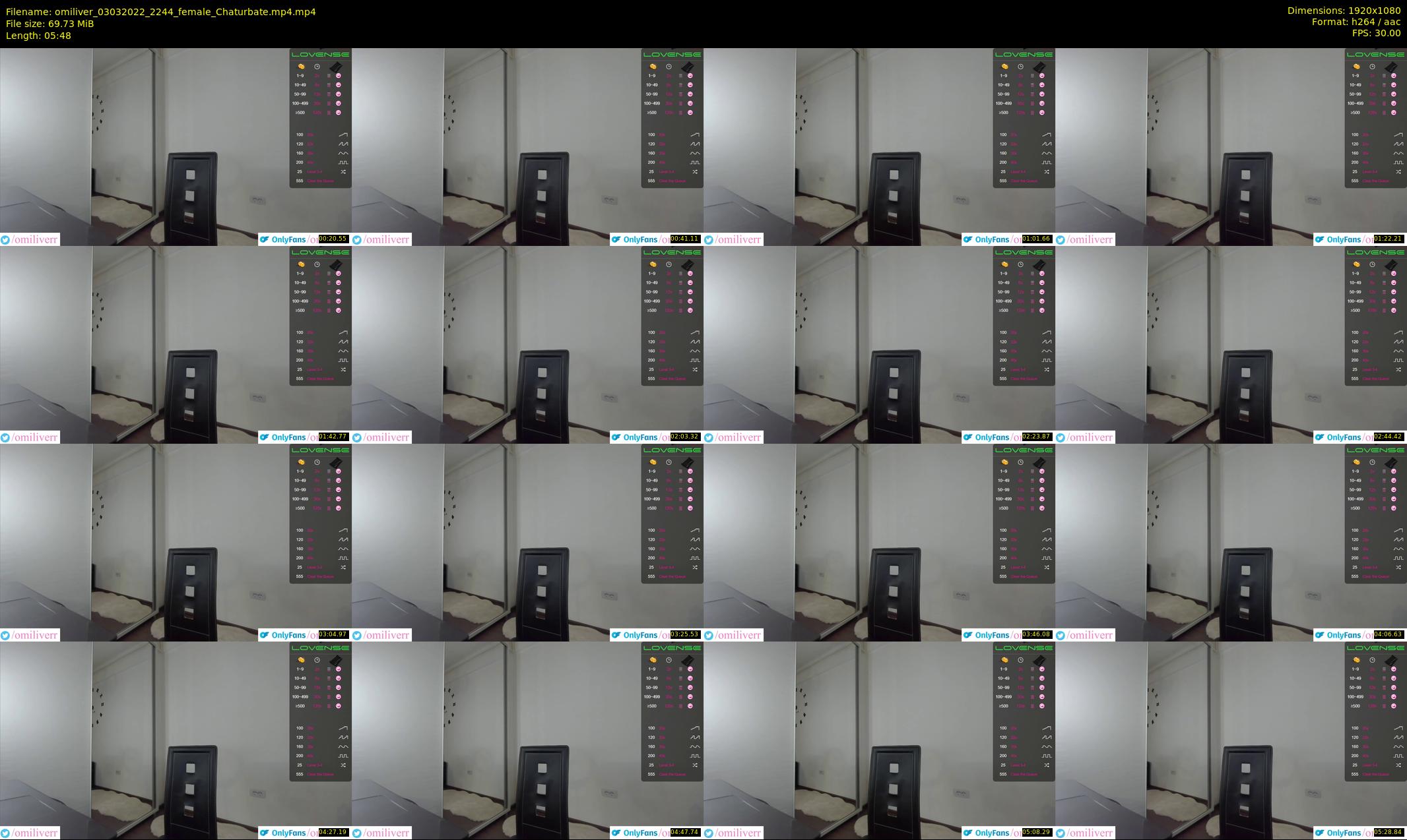 omiliver — 6 minute Chaturbate female cam show recording, 1080p, Mar 3, 2022