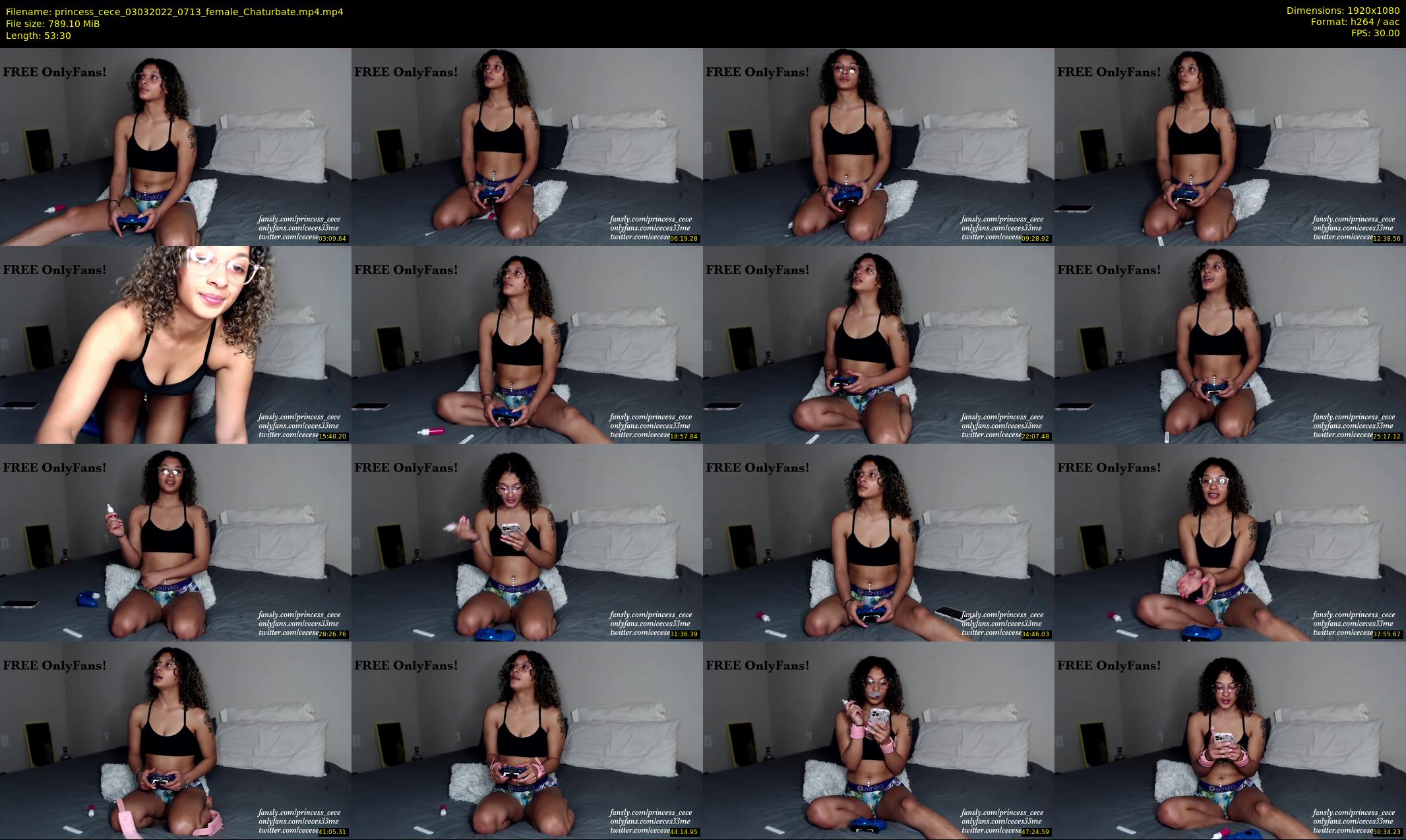 princess_cece — 54 minute Chaturbate female cam show recording, 1080p, Mar 3, 2022