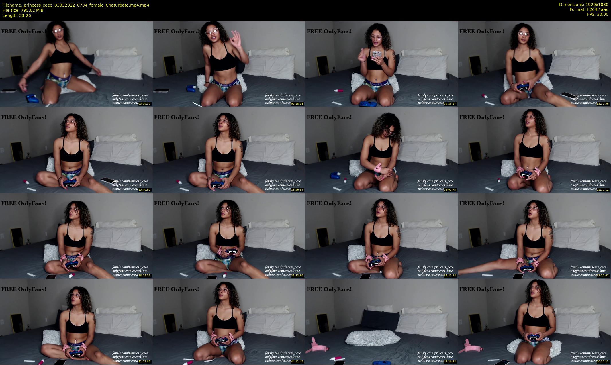 princess_cece — 54 minute Chaturbate female cam show recording, 1080p, Mar 3, 2022