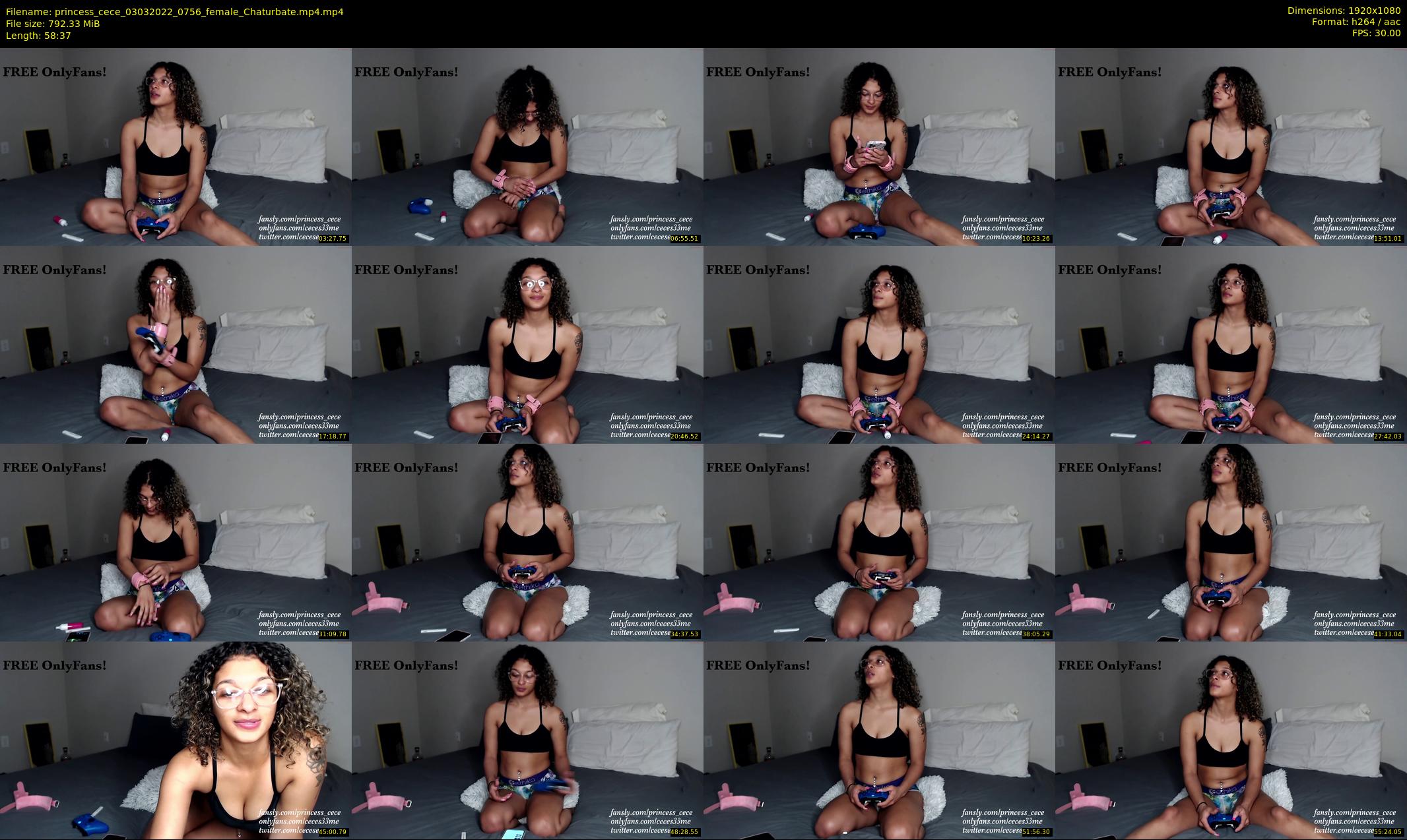 princess_cece — 59 minute Chaturbate female cam show recording, 1080p, Mar 3, 2022