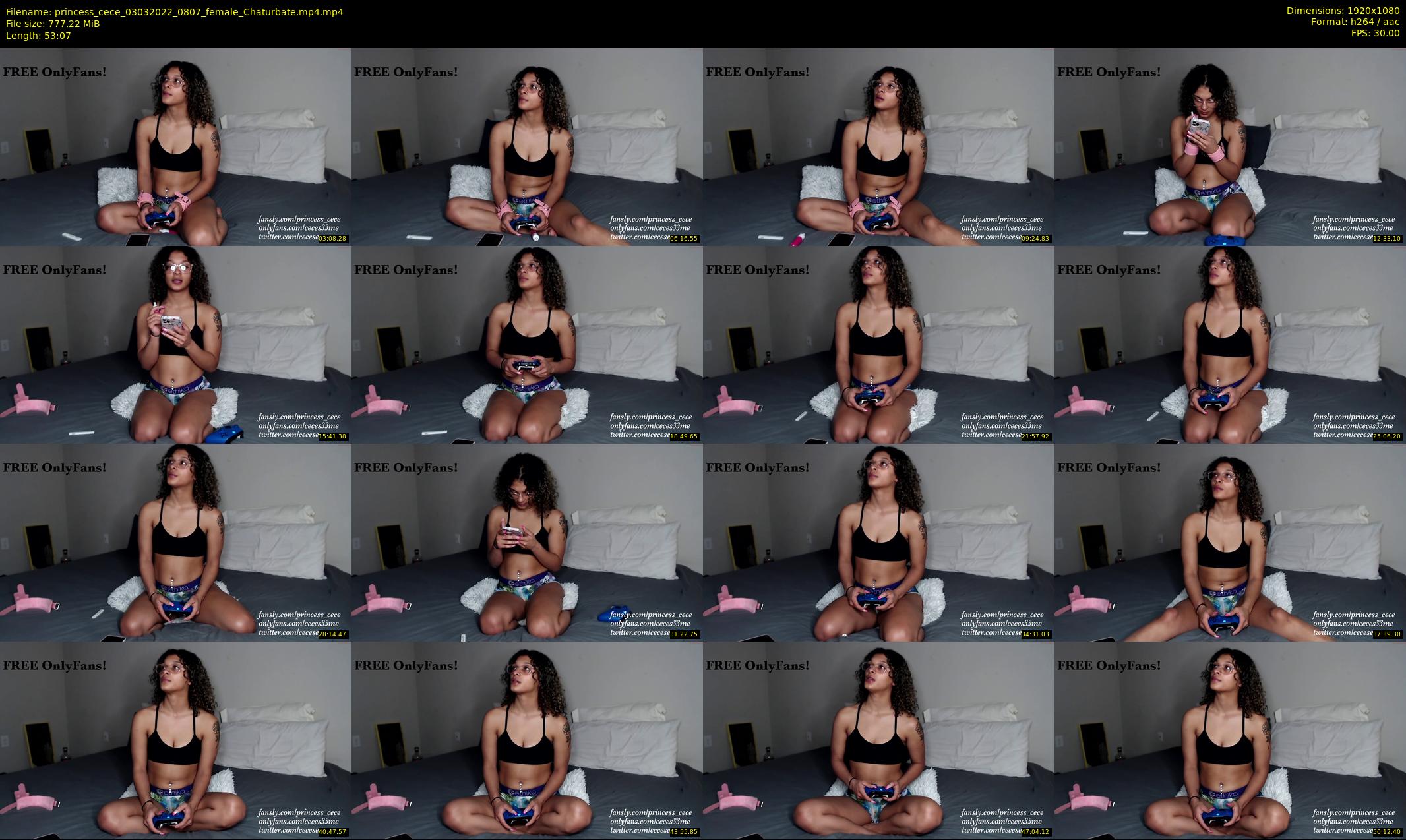 princess_cece — 54 minute Chaturbate female cam show recording, 1080p, Mar 3, 2022