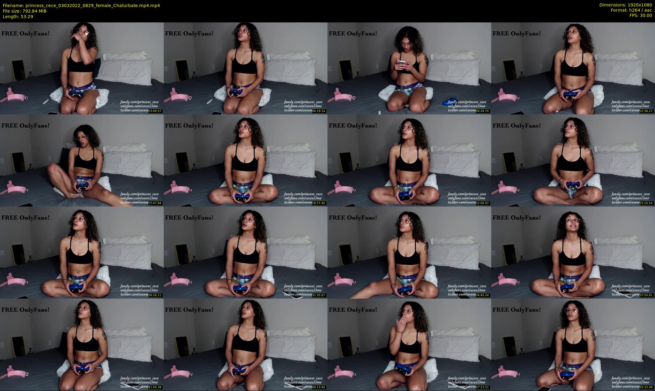 princess_cece — 54 minute Chaturbate female cam show recording, 1080p, Mar 3, 2022
