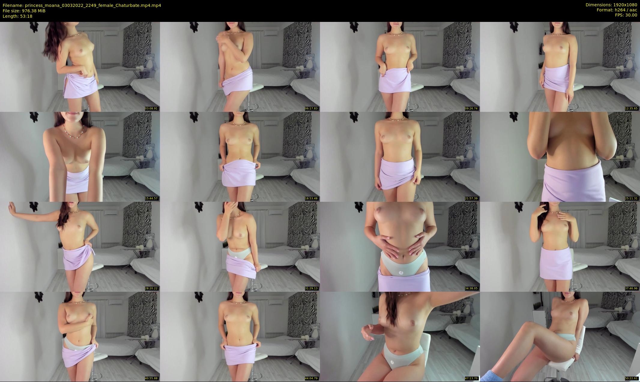 princess_moana — 54 minute Chaturbate female cam show recording, 1080p, Mar 3, 2022