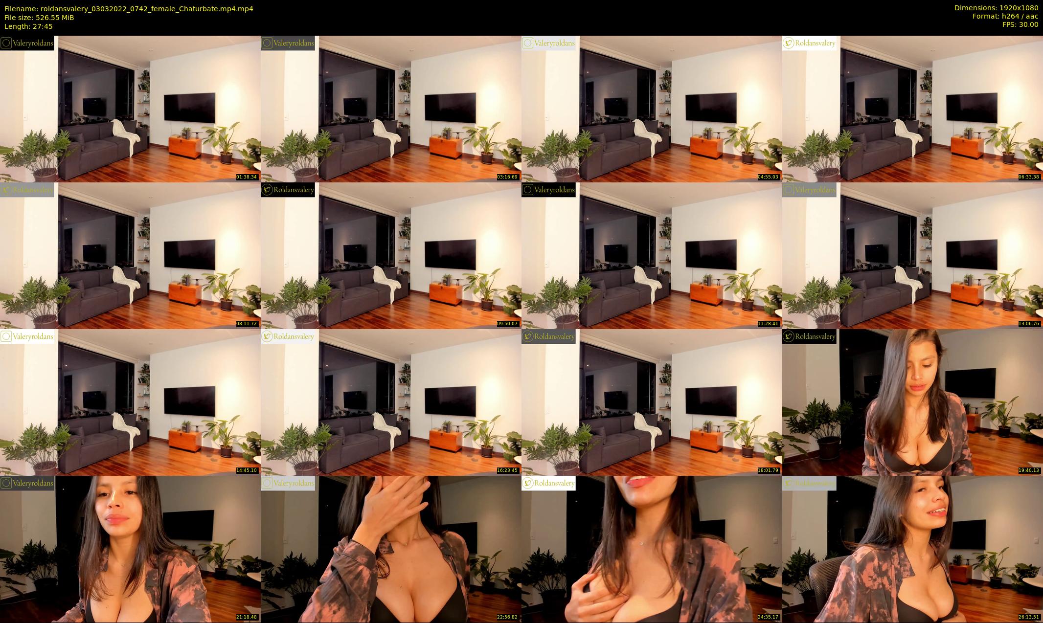 roldansvalery — 28 minute Chaturbate female cam show recording, 1080p, Mar 3, 2022
