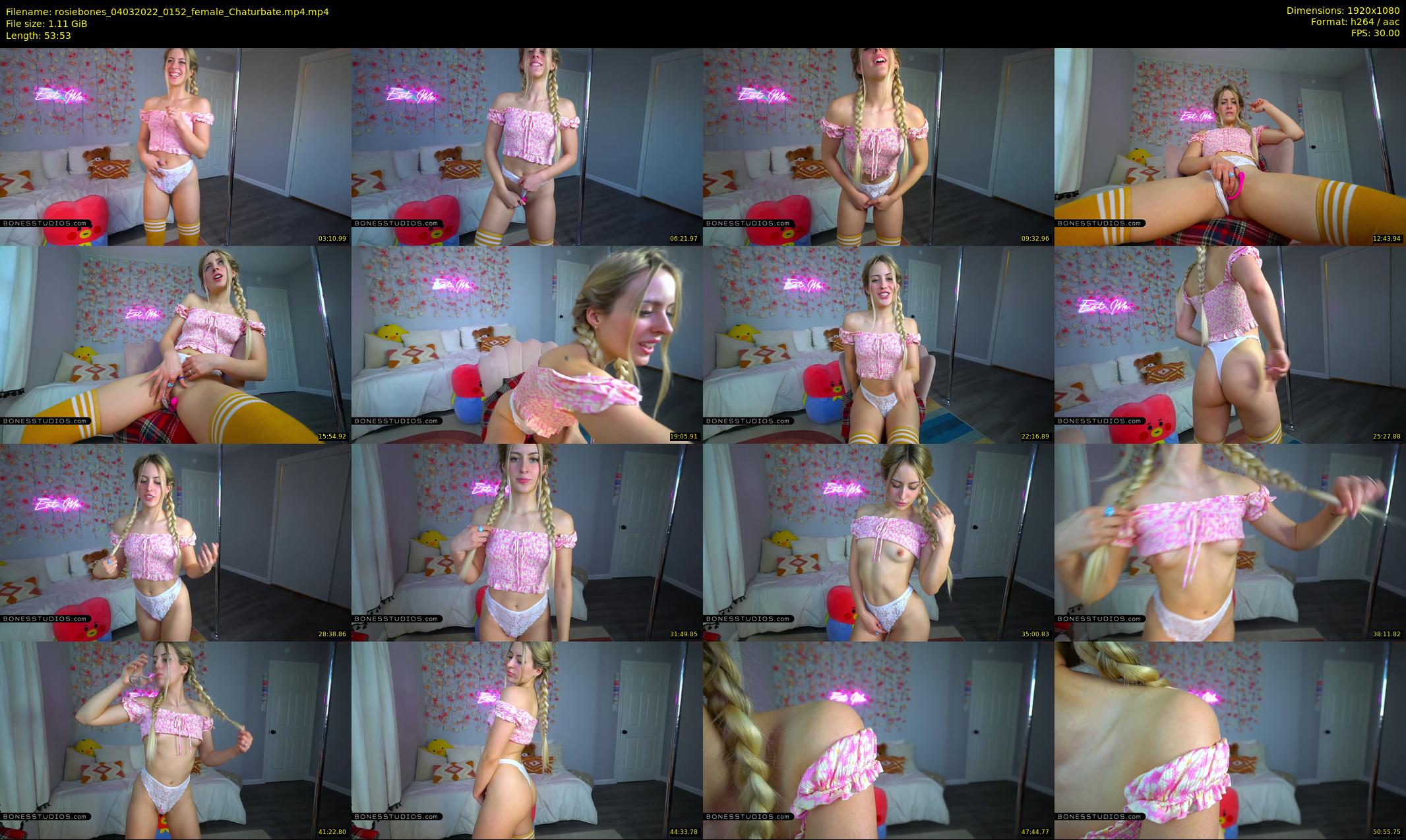 rosiebones — 54 minute Chaturbate female cam show recording, 1080p, Mar 4, 2022