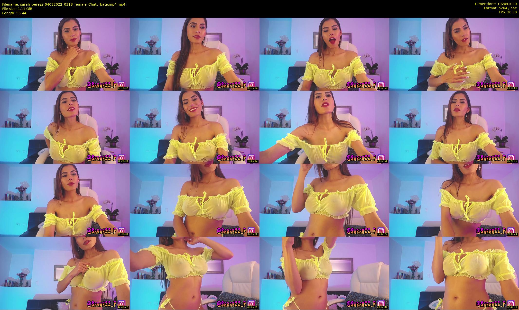sarah_perezz — 56 minute Chaturbate female cam show recording, 1080p, Mar 4, 2022