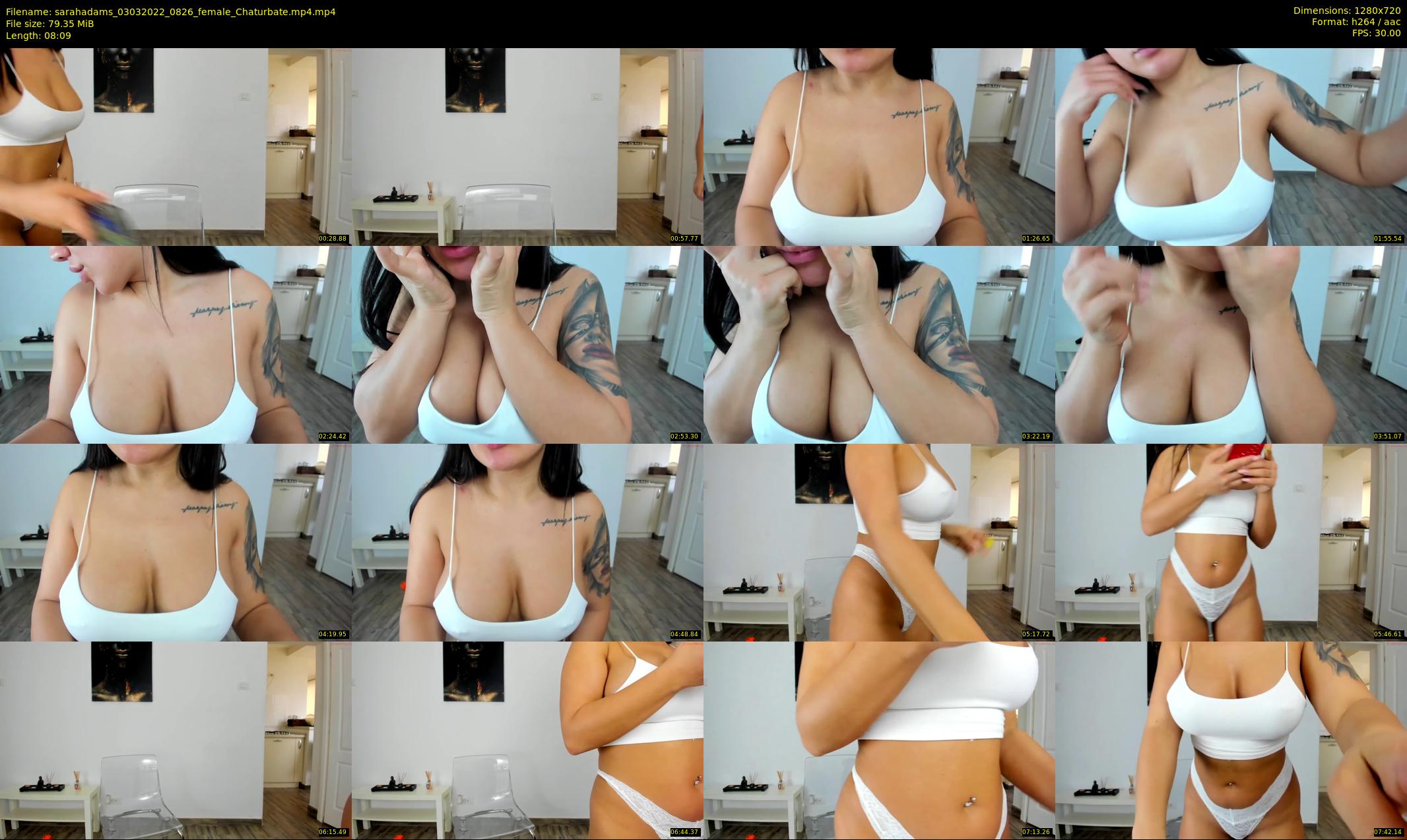 sarahadams — 9 minute Chaturbate female cam show recording, 720p, Mar 3, 2022