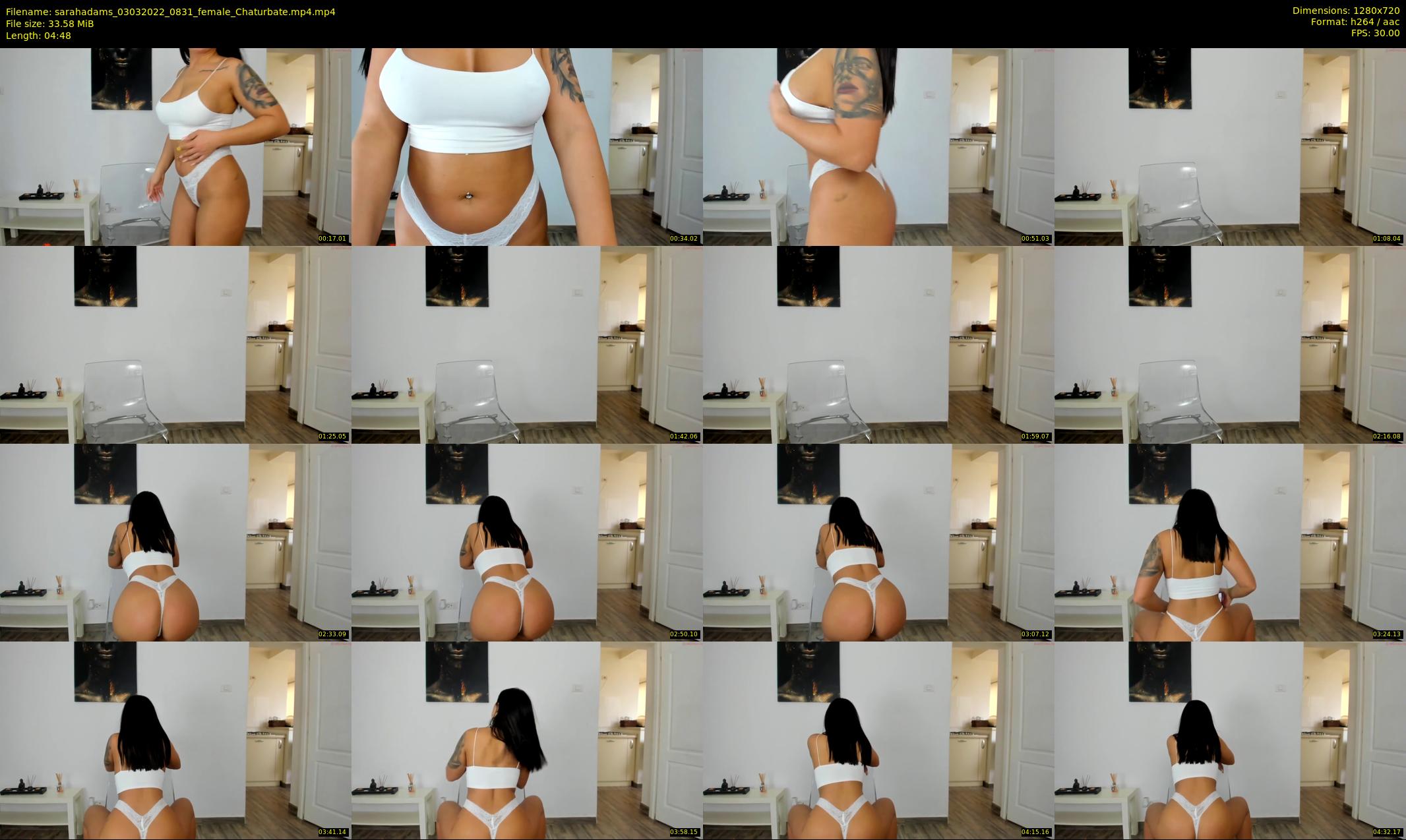 sarahadams — 5 minute Chaturbate female cam show recording, 720p, Mar 3, 2022