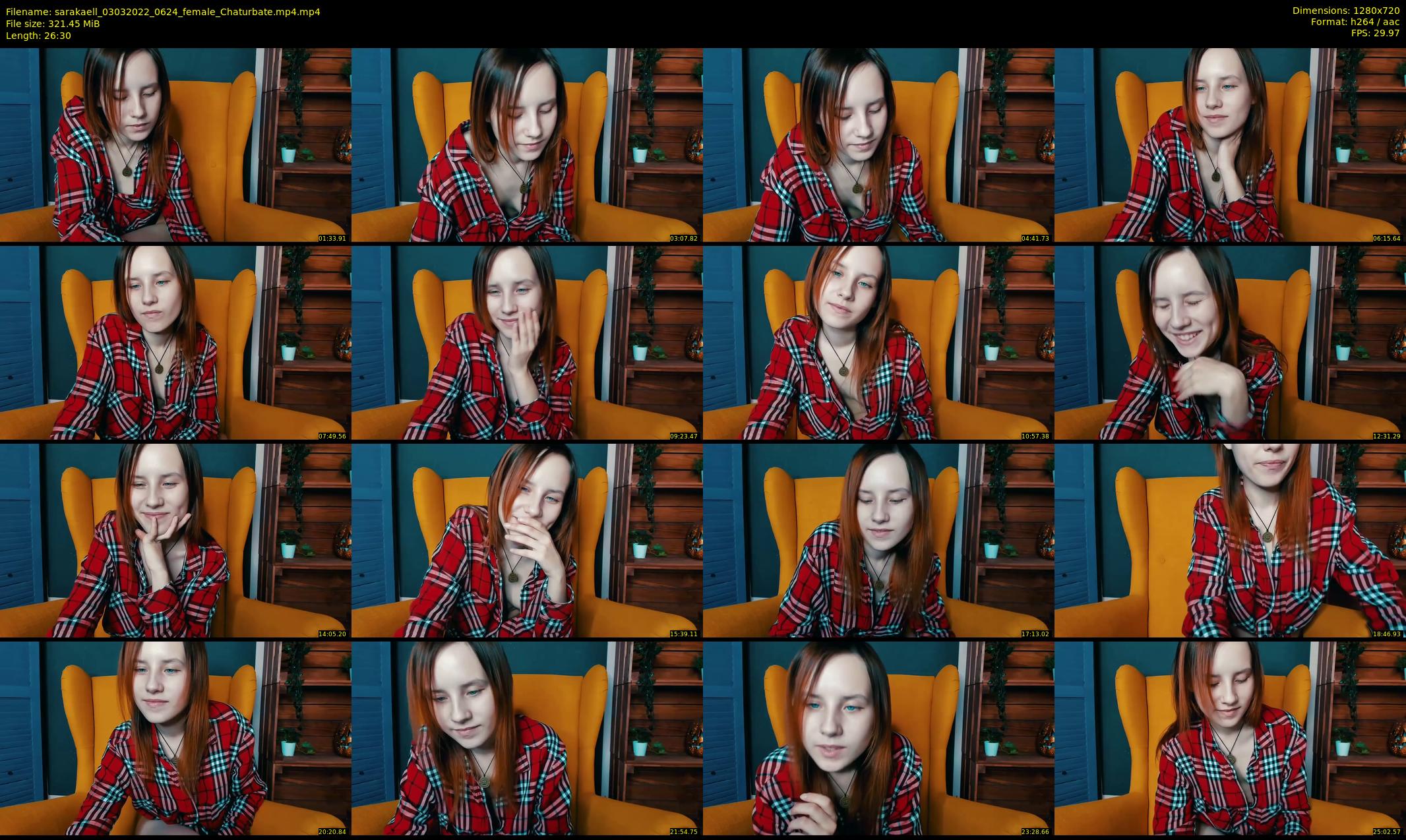 sarakaell — 27 minute Chaturbate female cam show recording, 720p, Mar 3, 2022