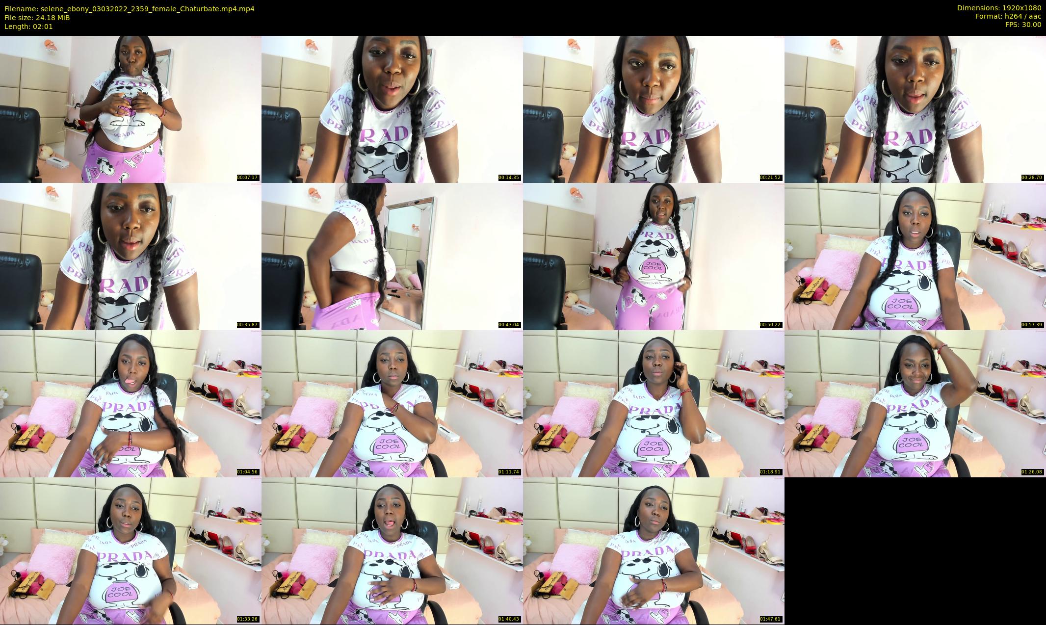 selene_ebony — 3 minute Chaturbate female cam show recording, 1080p, Mar 3, 2022