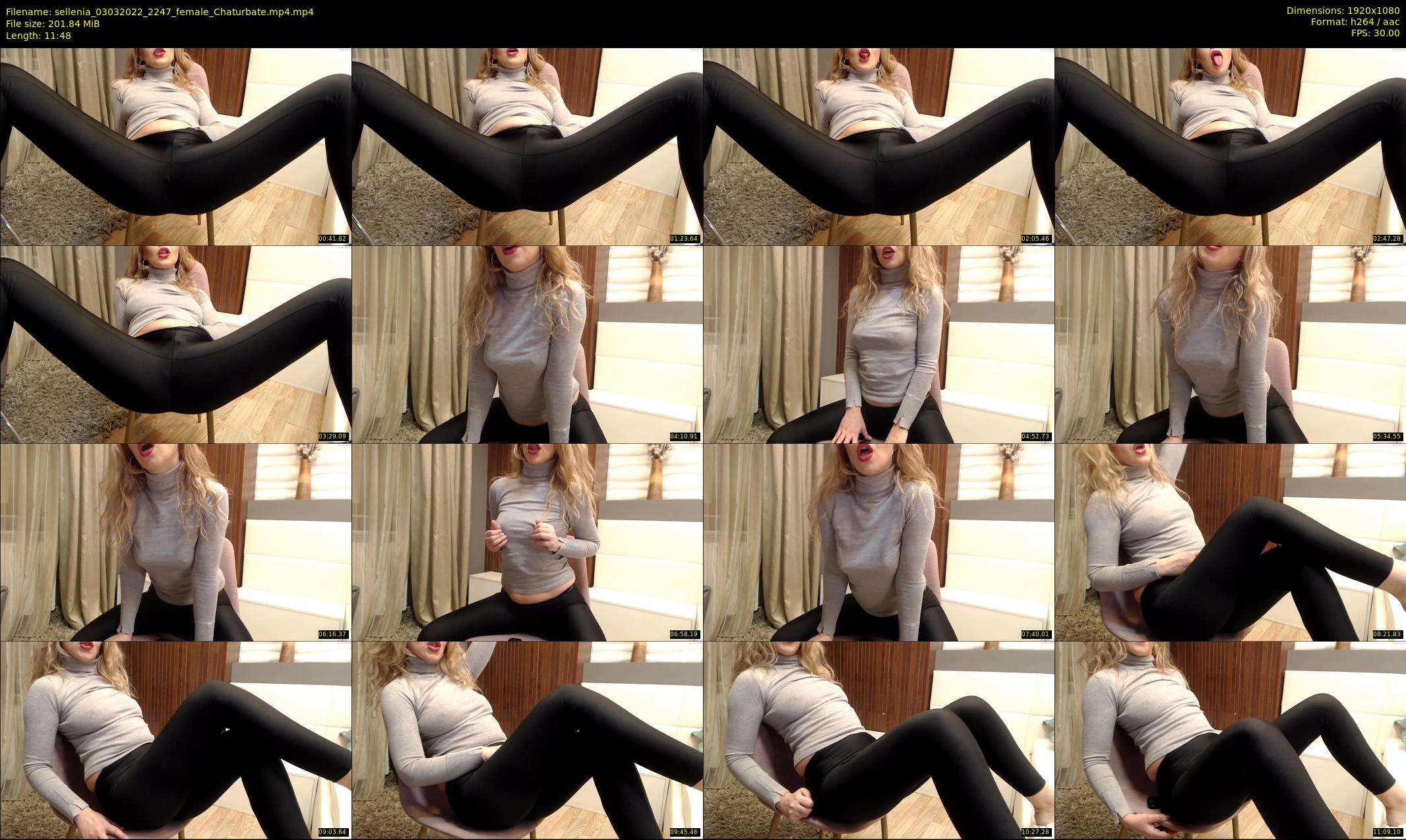 sellenia — 12 minute Chaturbate female cam show recording, 1080p, Mar 3, 2022