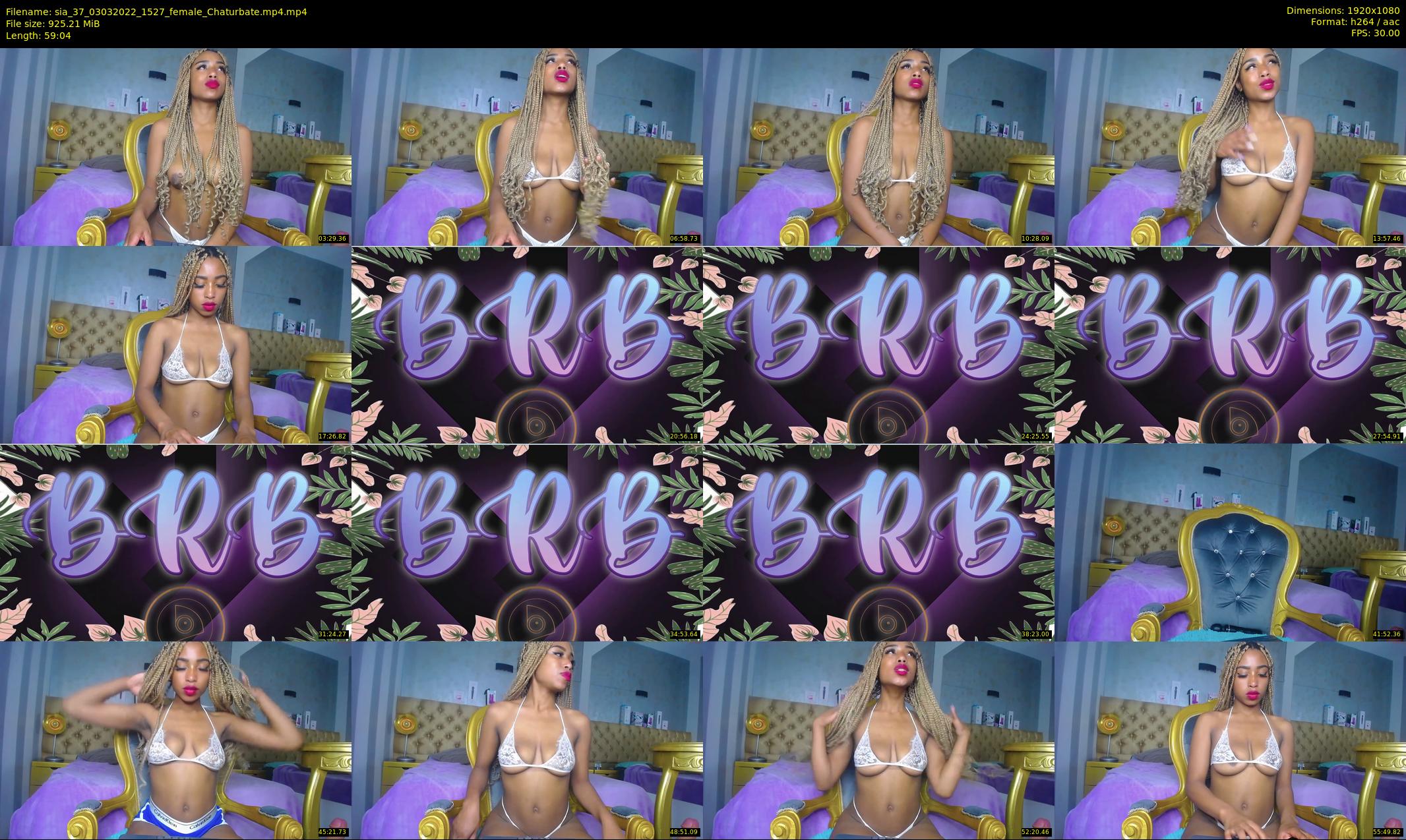 sia_37 — 60 minute Chaturbate female cam show recording, 1080p, Mar 3, 2022