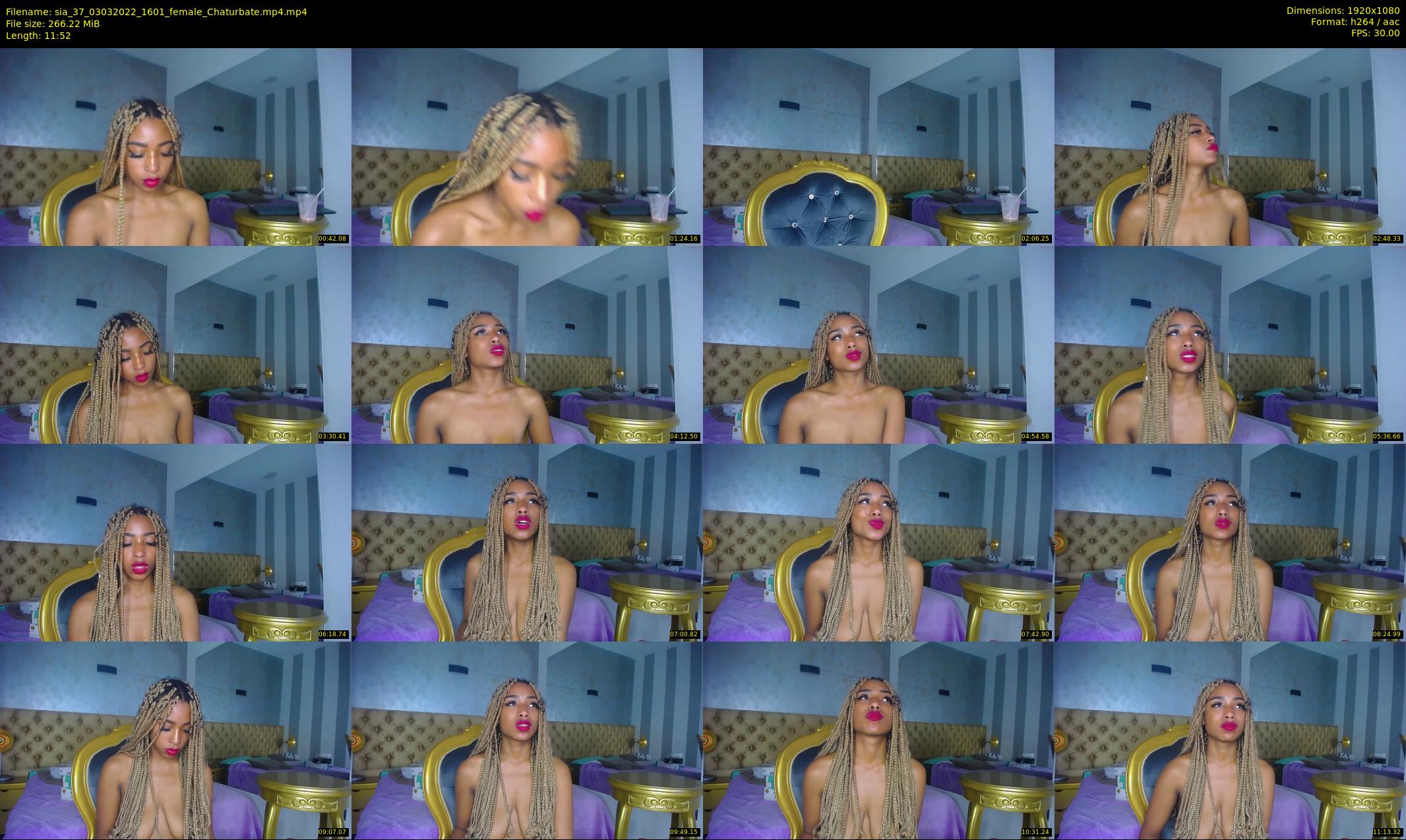 sia_37 — 12 minute Chaturbate female cam show recording, 1080p, Mar 3, 2022