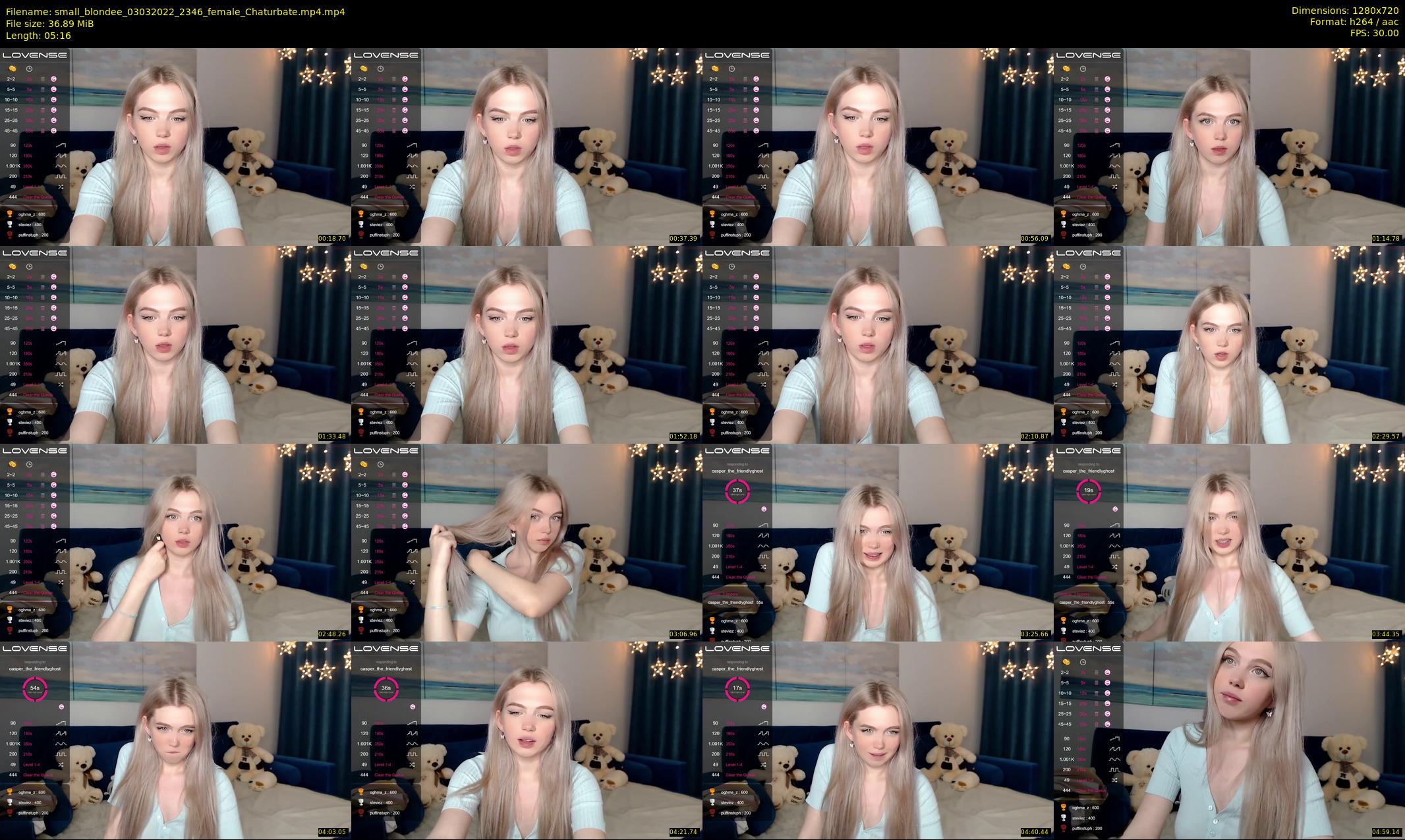 small_blondee — 6 minute Chaturbate female cam show recording, 720p, Mar 3, 2022