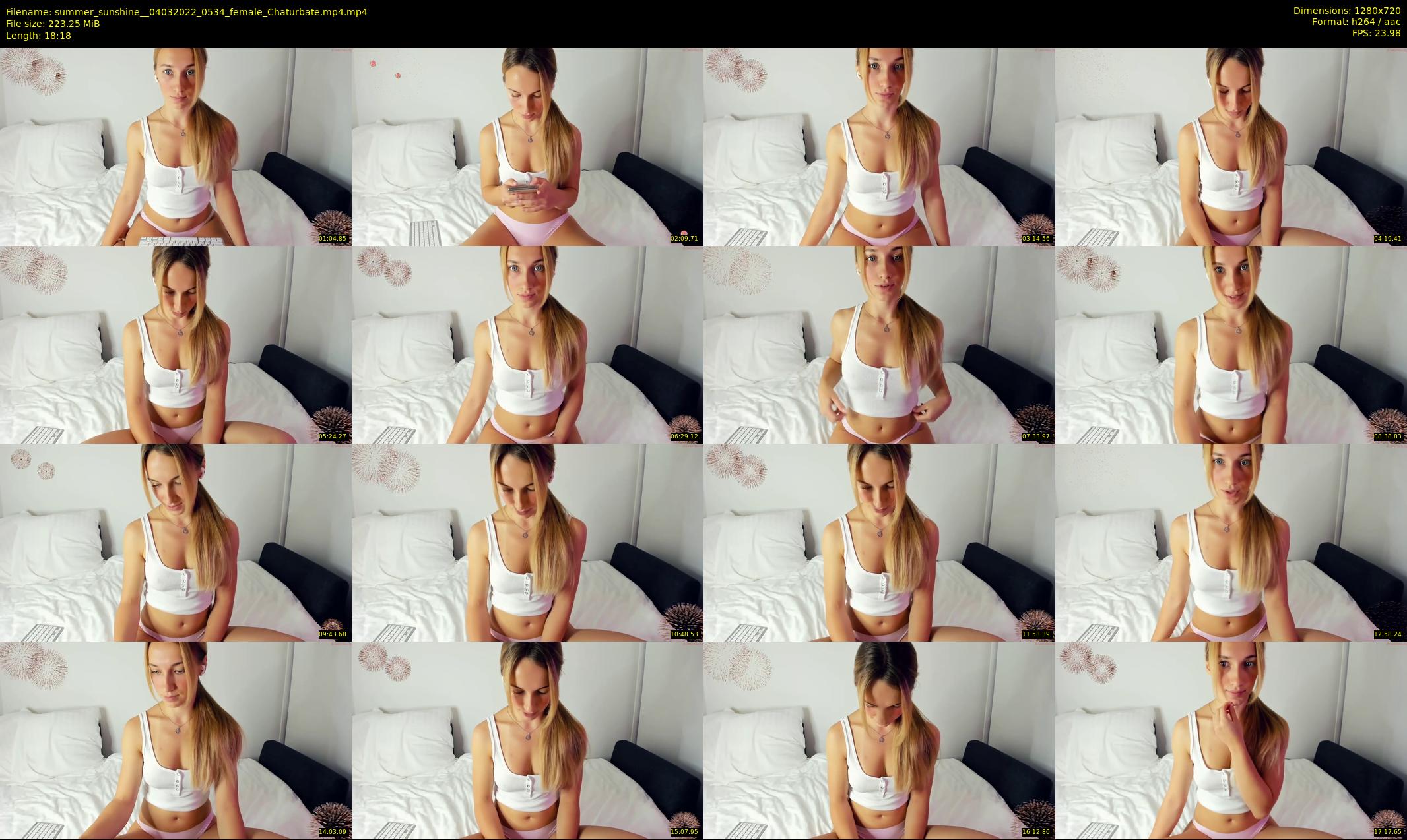 summer_sunshine_ — 19 minute Chaturbate female cam show recording, 720p, Mar 4, 2022