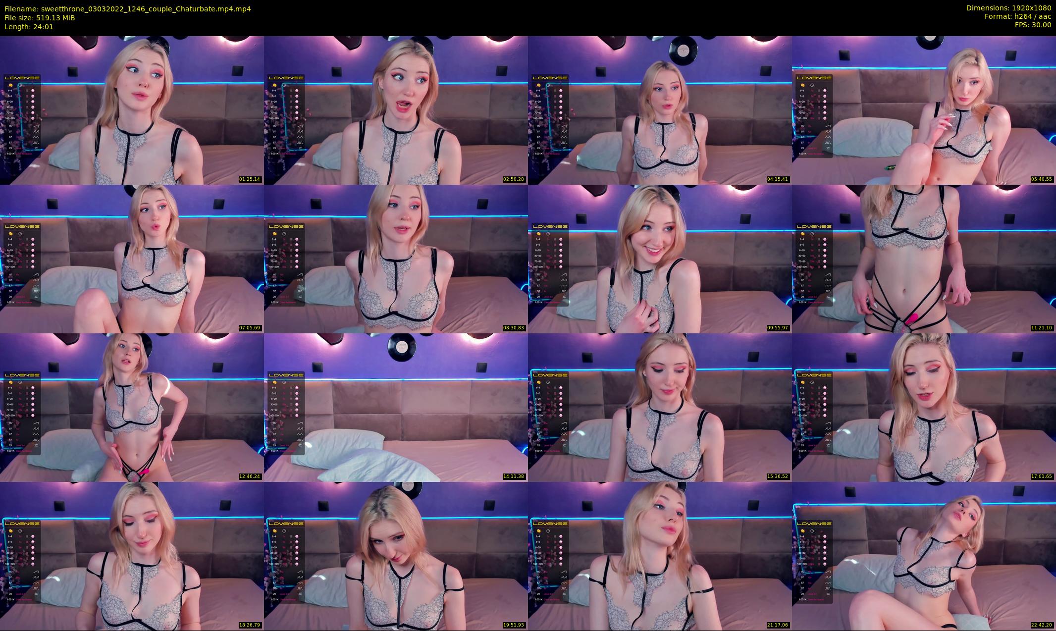 sweetthrone — 25 minute Chaturbate couple cam show recording, 1080p, Mar 3, 2022