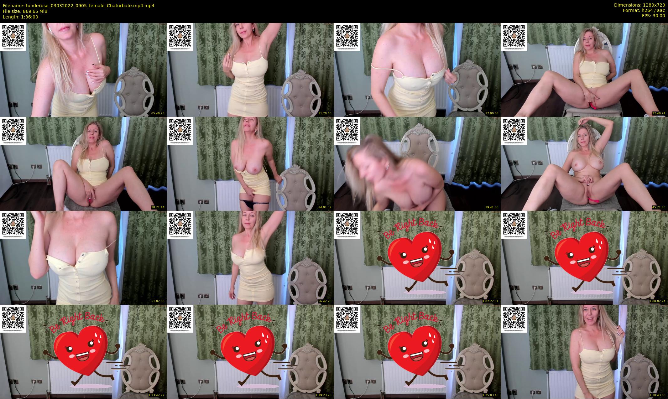 tunderose — 96 minute Chaturbate female cam show recording, 720p, Mar 3, 2022