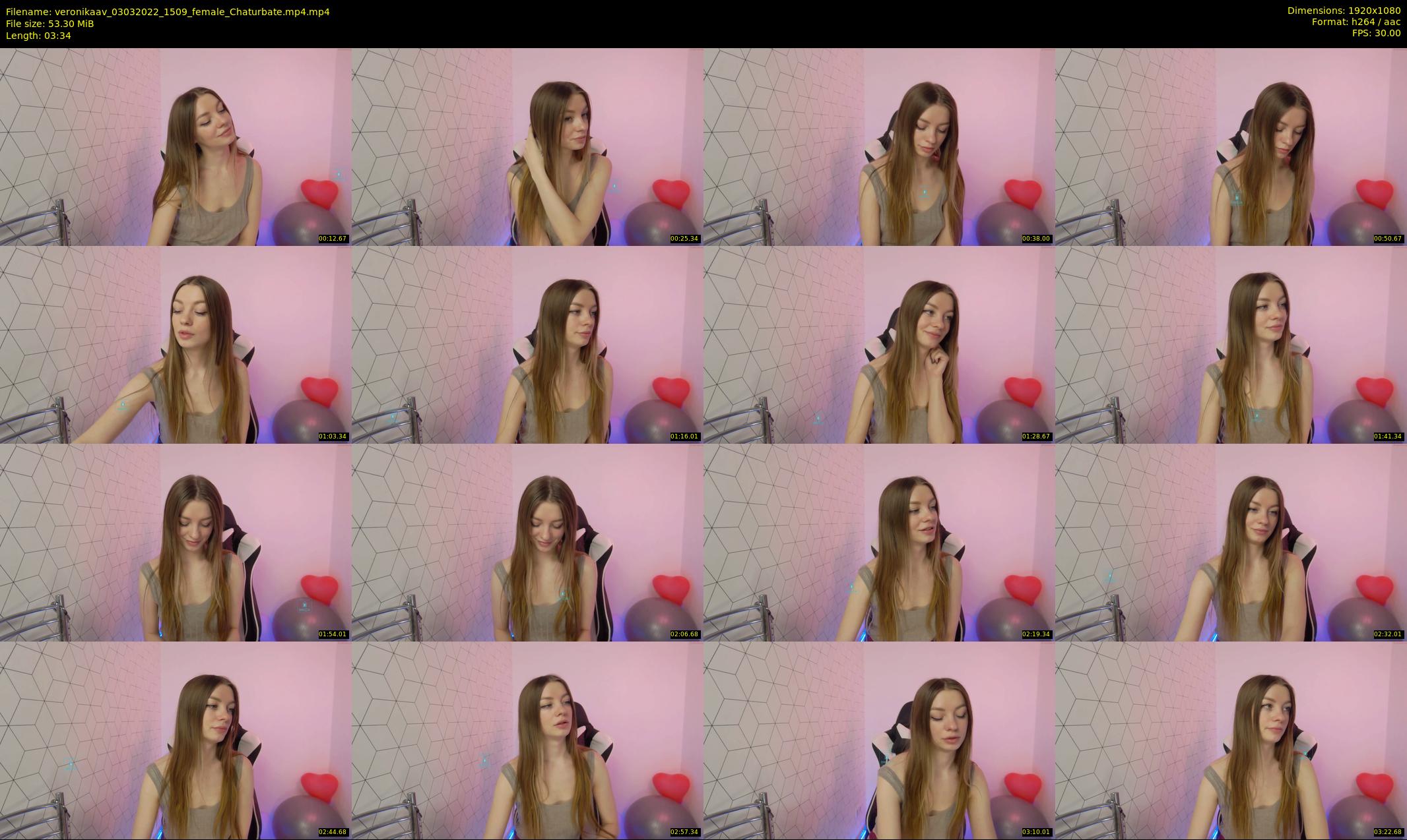 veronikaav — 4 minute Chaturbate female cam show recording, 1080p, Mar 3, 2022