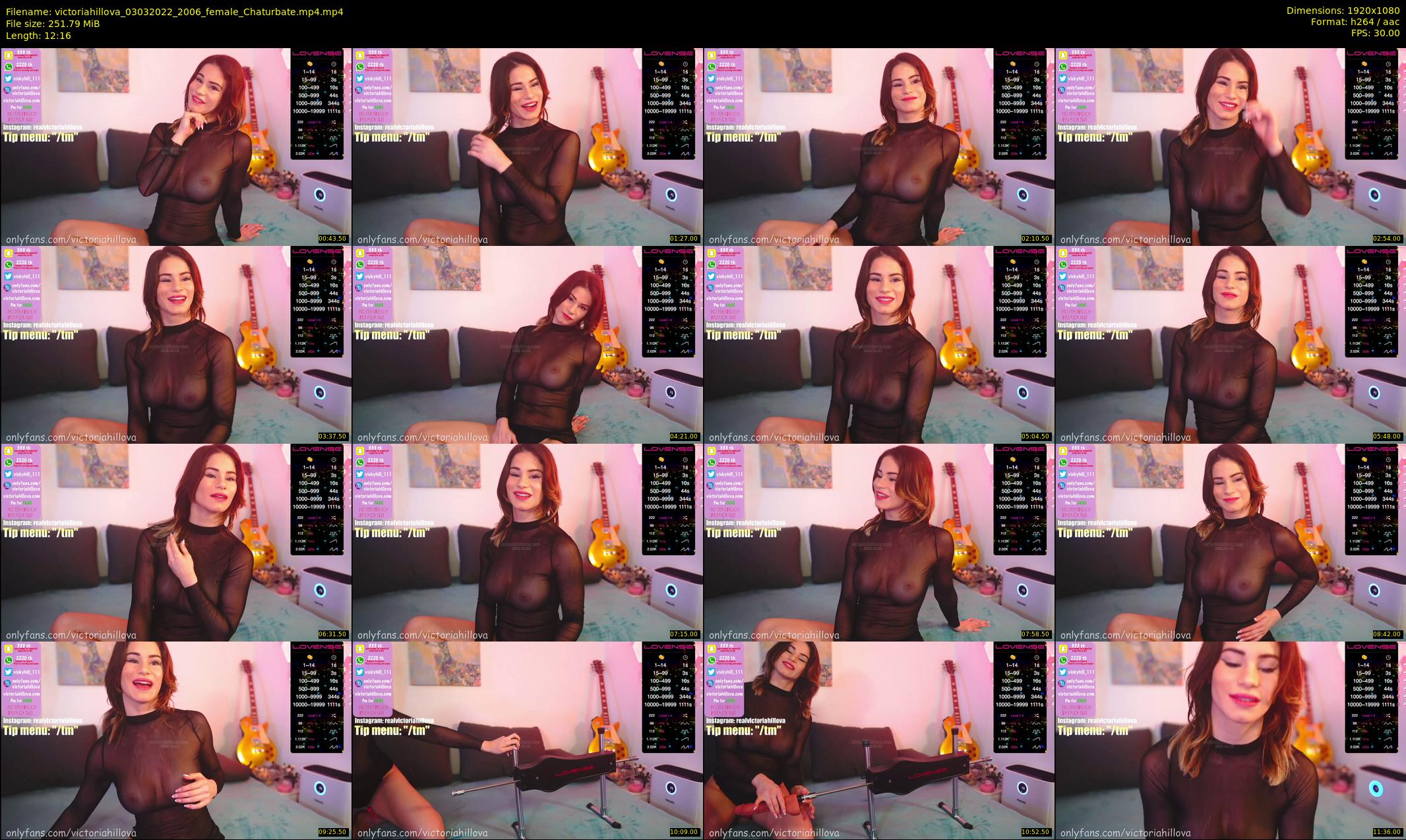 victoriahillova — 13 minute Chaturbate female cam show recording, 1080p, Mar 3, 2022