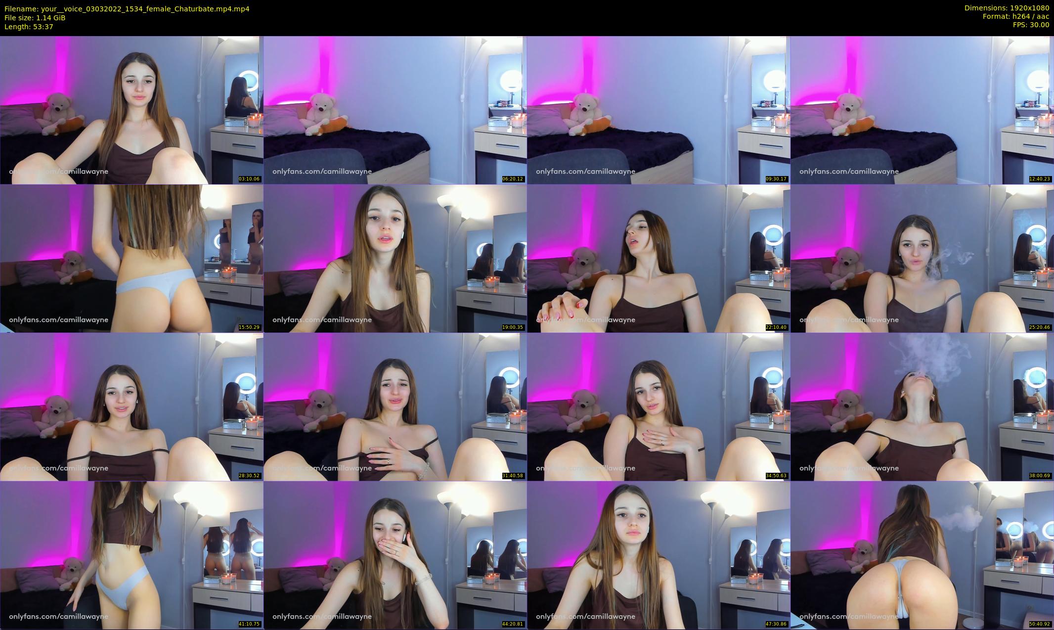 your__voice — 54 minute Chaturbate female cam show recording, 1080p, Mar 3, 2022