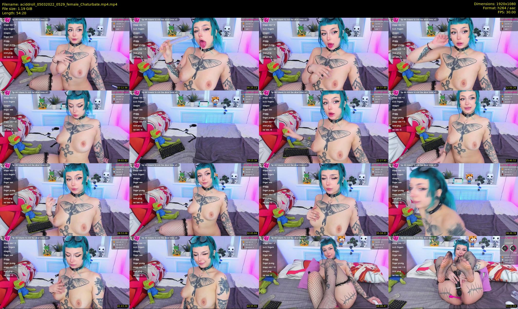 aciddroll — 55 minute Chaturbate female cam show recording, 1080p, Mar 5, 2022