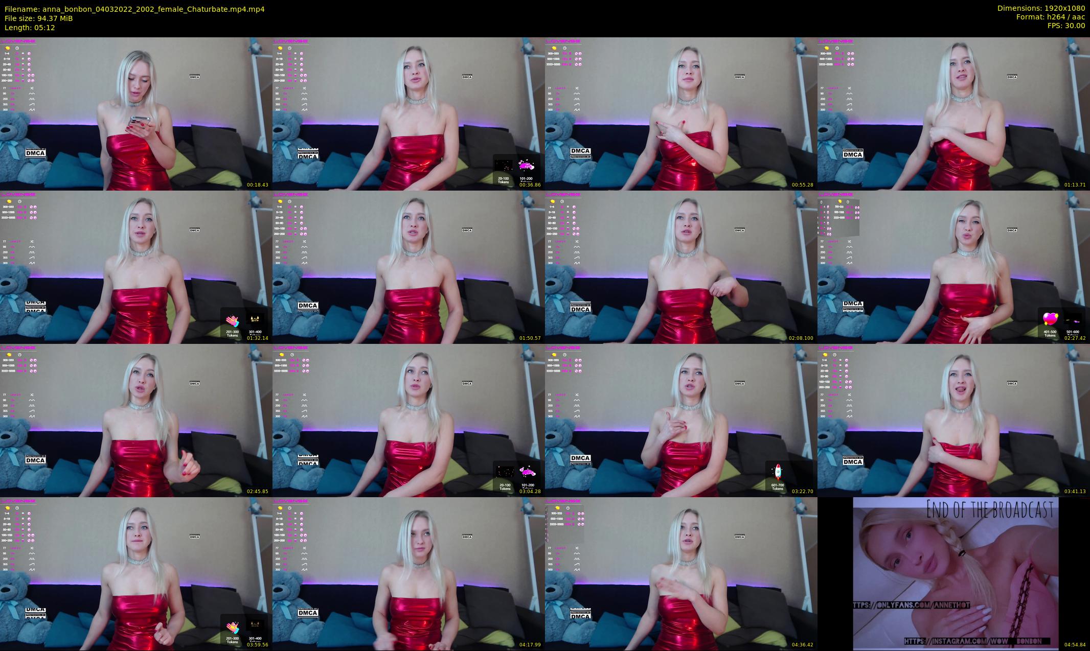 anna_bonbon — 6 minute Chaturbate female cam show recording, 1080p, Mar 4, 2022