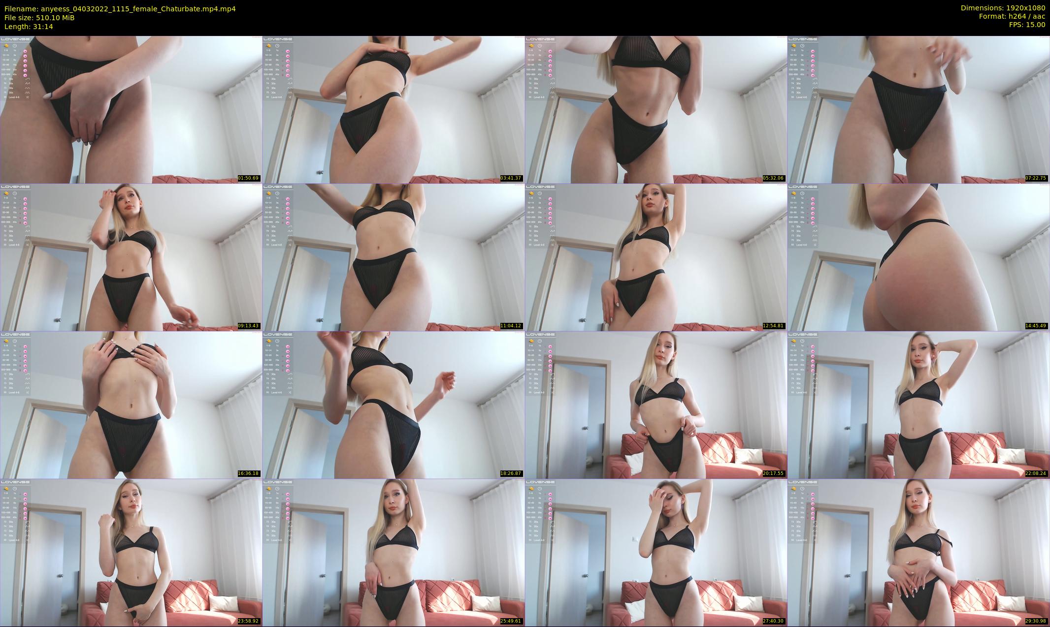 anyeess — 32 minute Chaturbate female cam show recording, 1080p, Mar 4, 2022