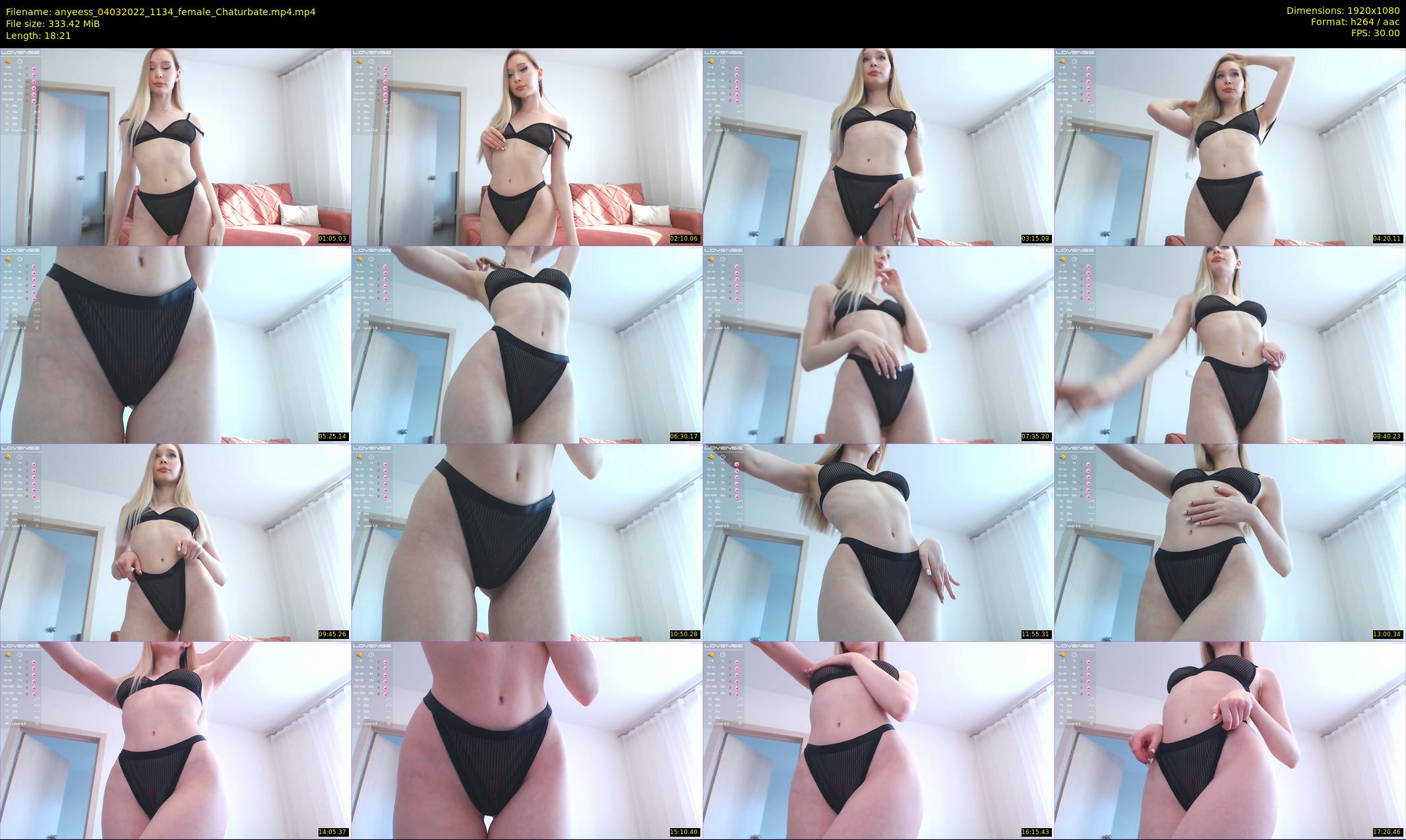 anyeess — 19 minute Chaturbate female cam show recording, 1080p, Mar 4, 2022