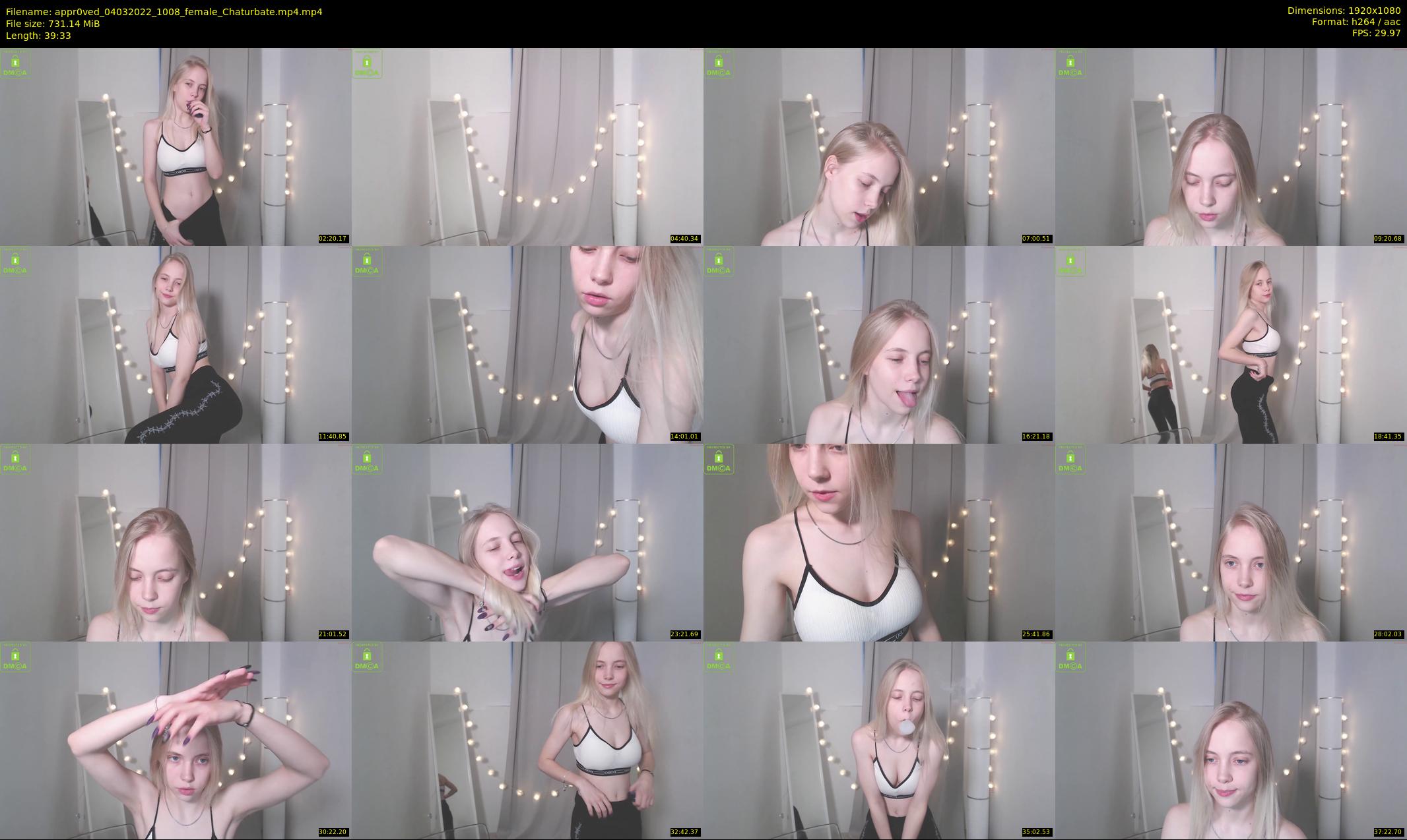 appr0ved — 40 minute Chaturbate female cam show recording, 1080p, Mar 4, 2022