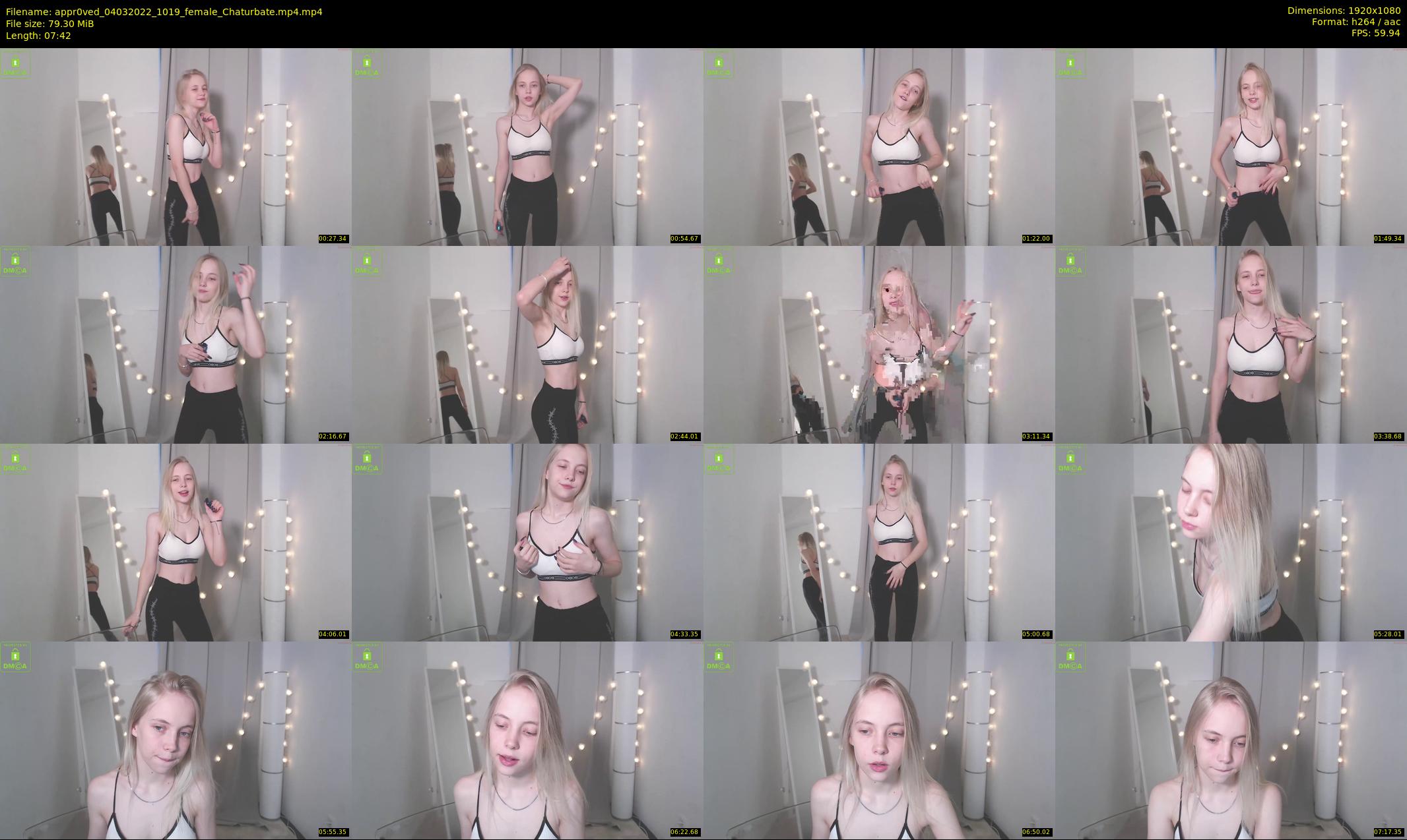appr0ved — 8 minute Chaturbate female cam show recording, 1080p, Mar 4, 2022