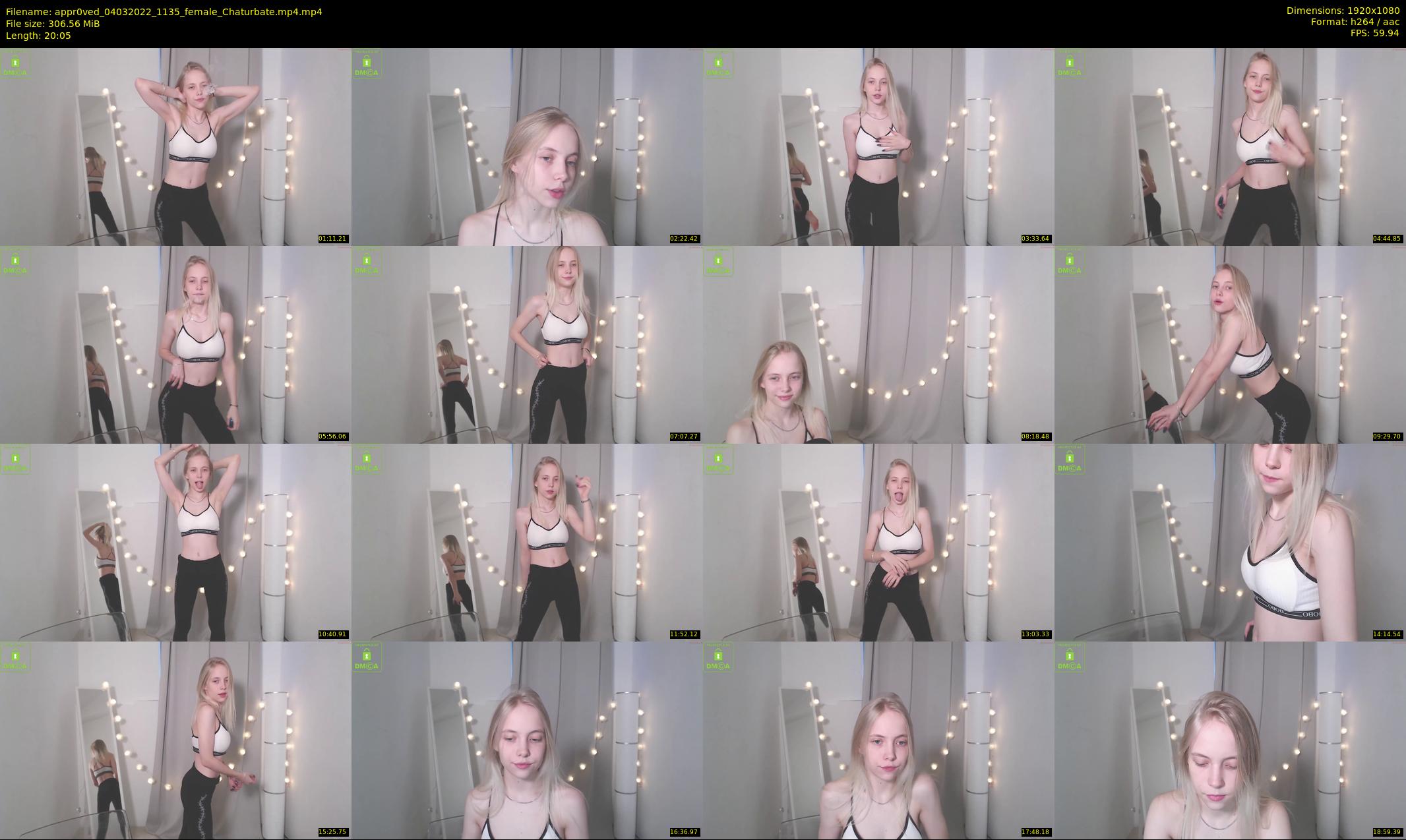 appr0ved — 21 minute Chaturbate female cam show recording, 1080p, Mar 4, 2022