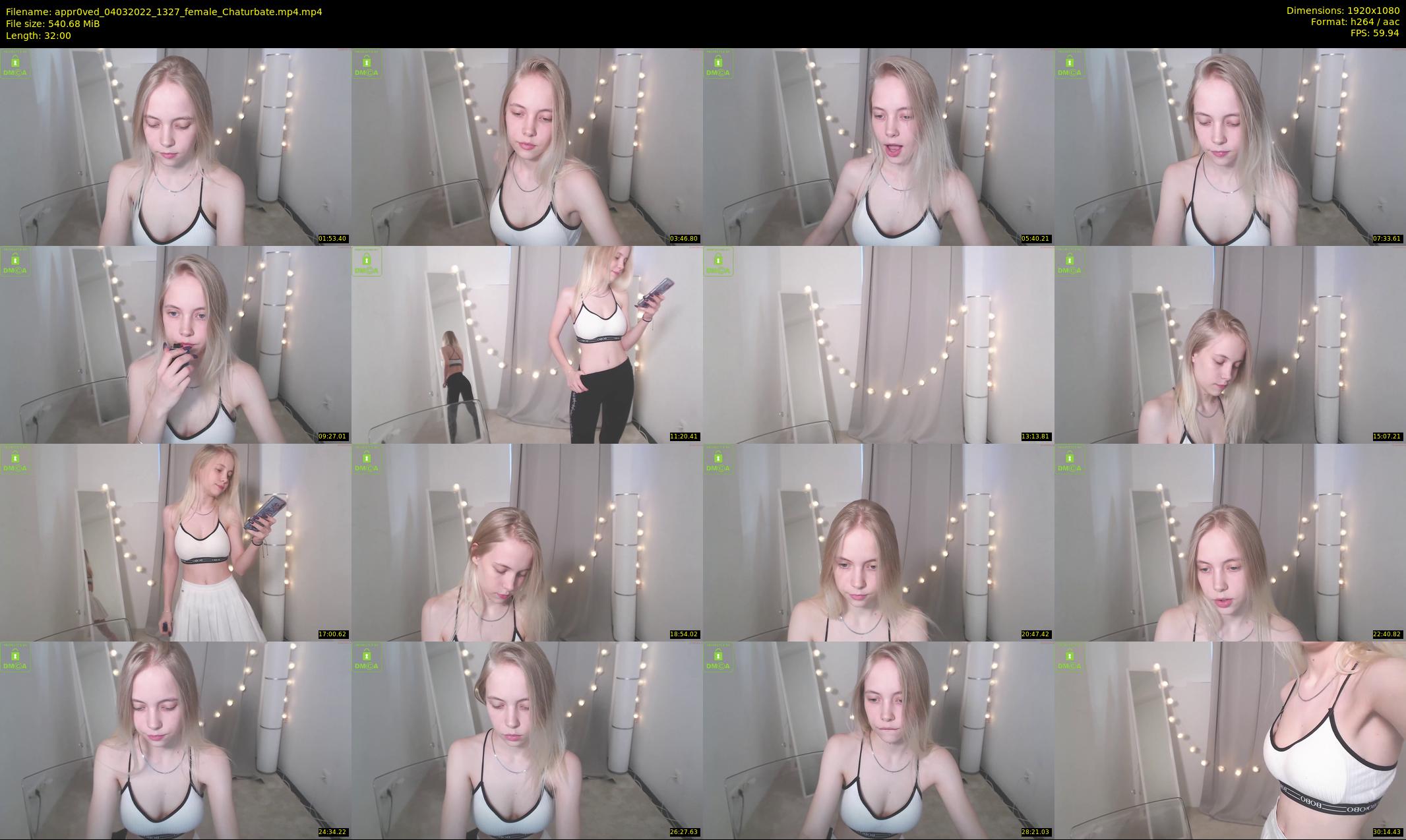 appr0ved — 32 minute Chaturbate female cam show recording, 1080p, Mar 4, 2022