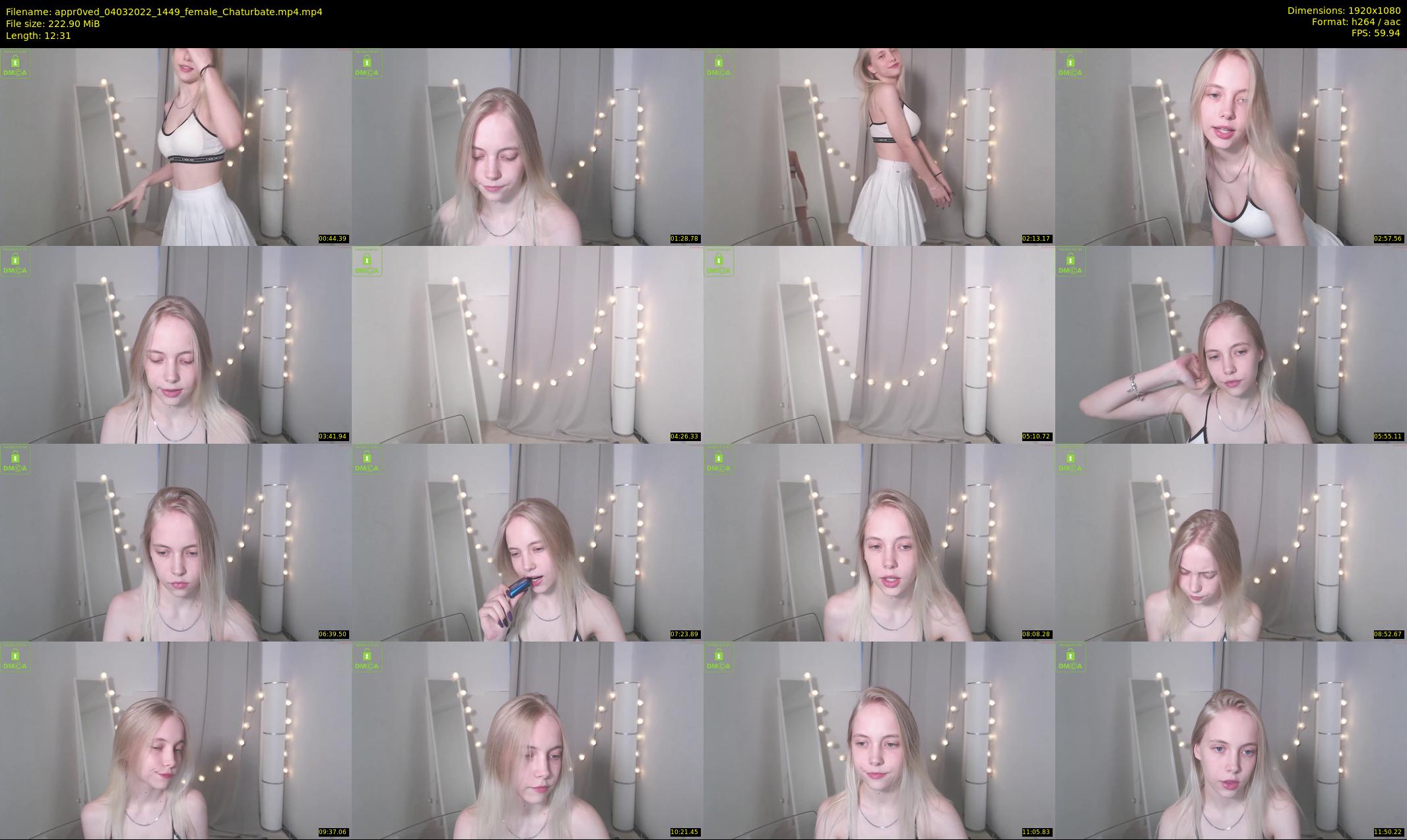 appr0ved — 13 minute Chaturbate female cam show recording, 1080p, Mar 4, 2022