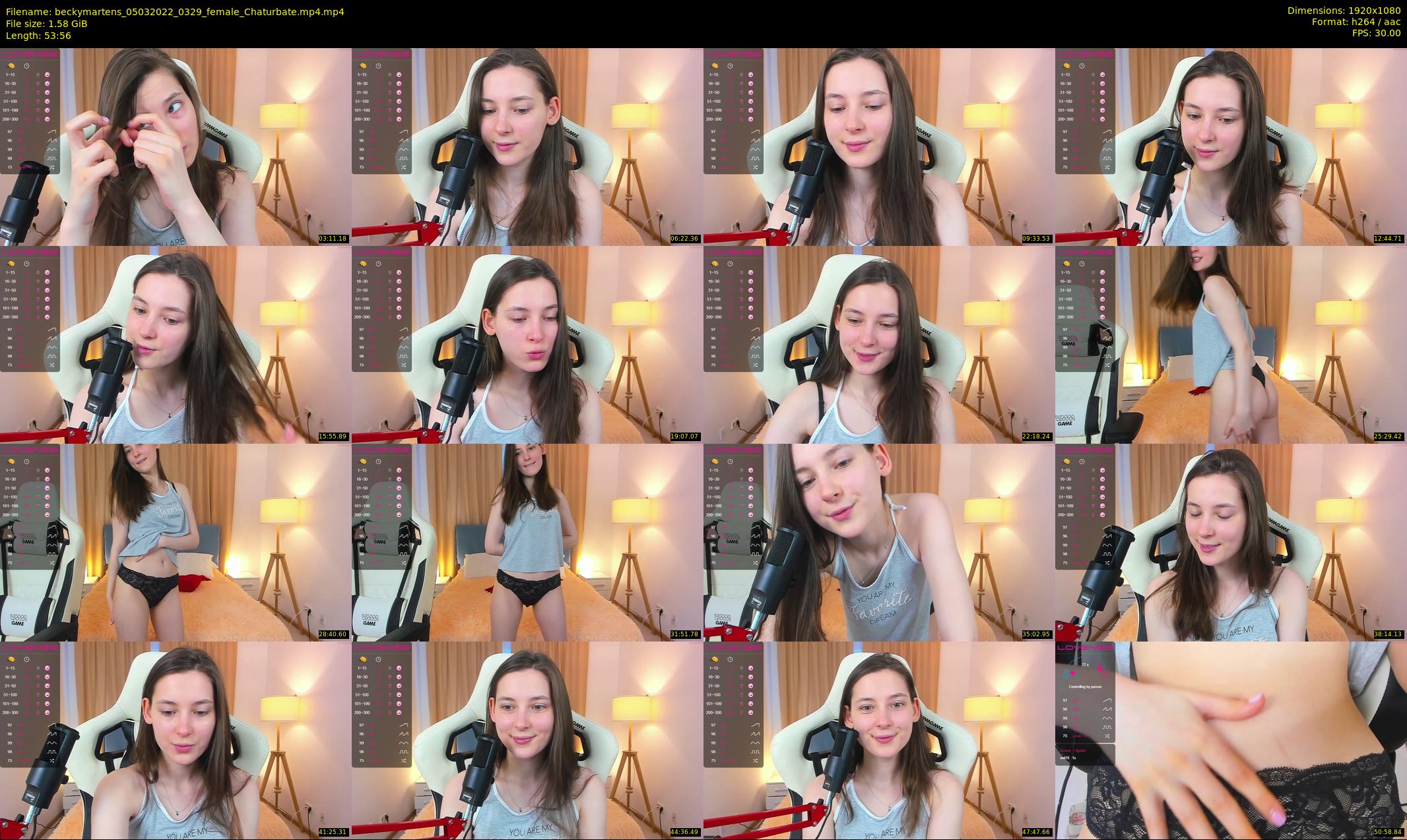 beckymartens — 54 minute Chaturbate female cam show recording, 1080p, Mar 5, 2022