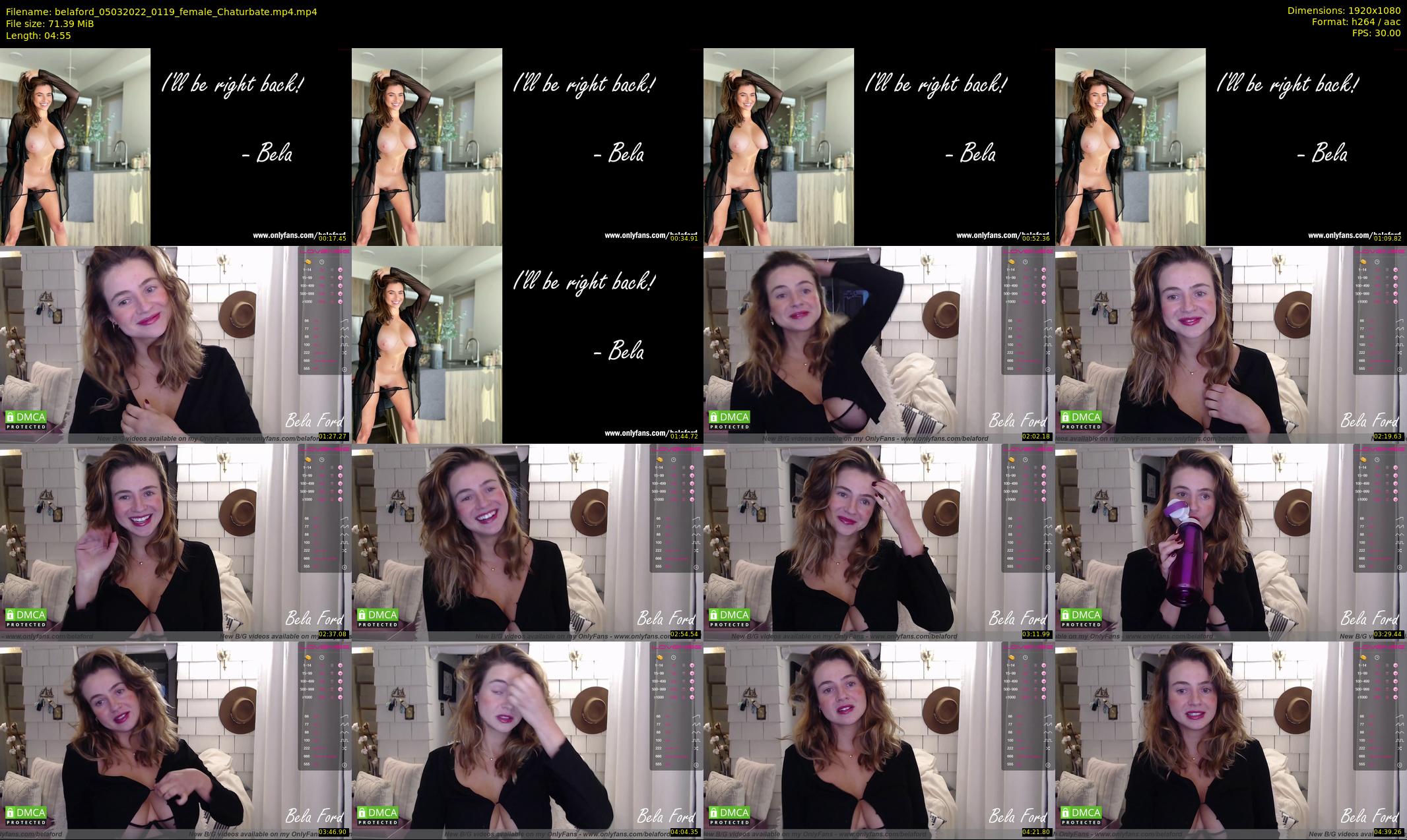 belaford — 5 minute Chaturbate female cam show recording, 1080p, Mar 5, 2022