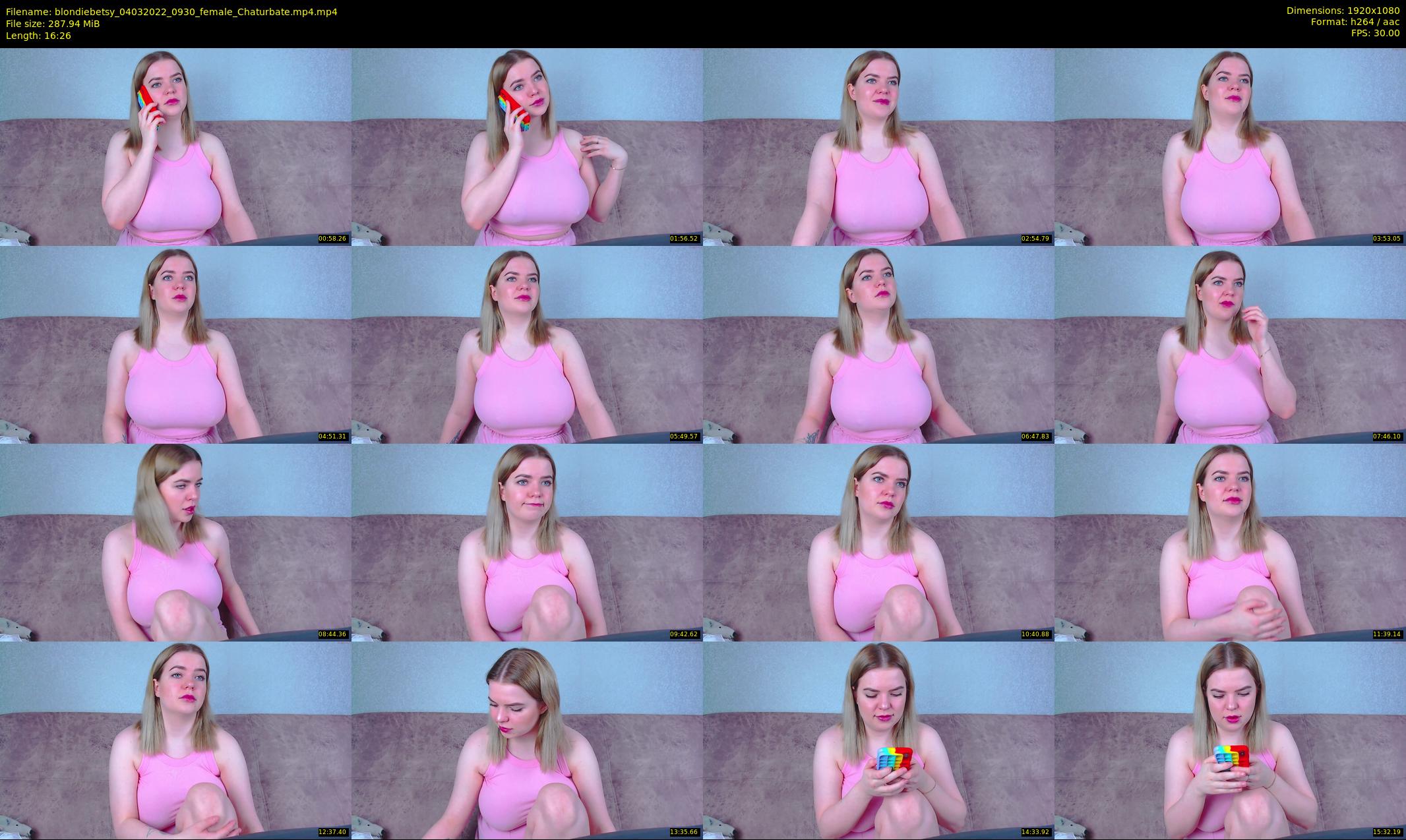 blondiebetsy — 17 minute Chaturbate female cam show recording, 1080p, Mar 4, 2022
