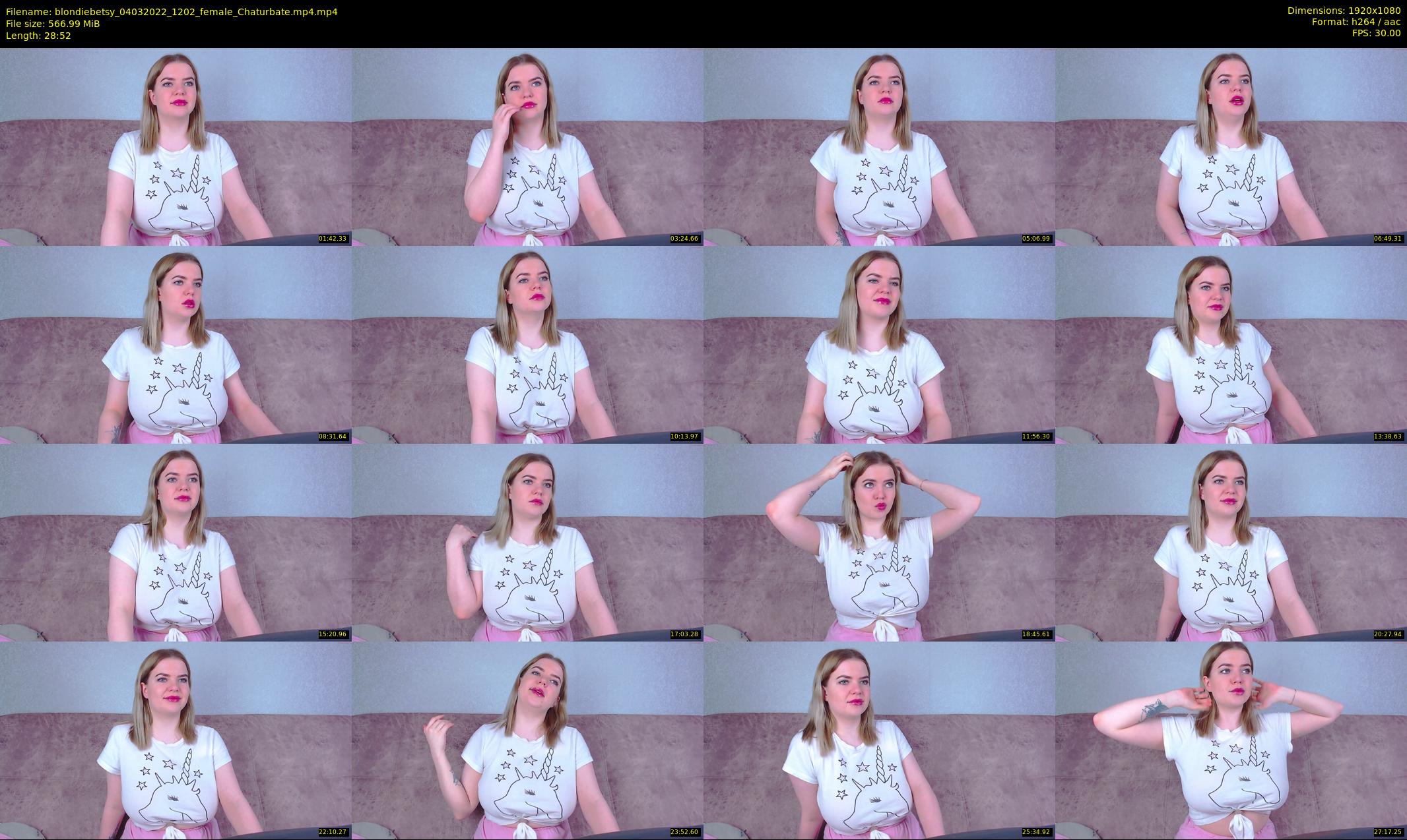 blondiebetsy — 29 minute Chaturbate female cam show recording, 1080p, Mar 4, 2022