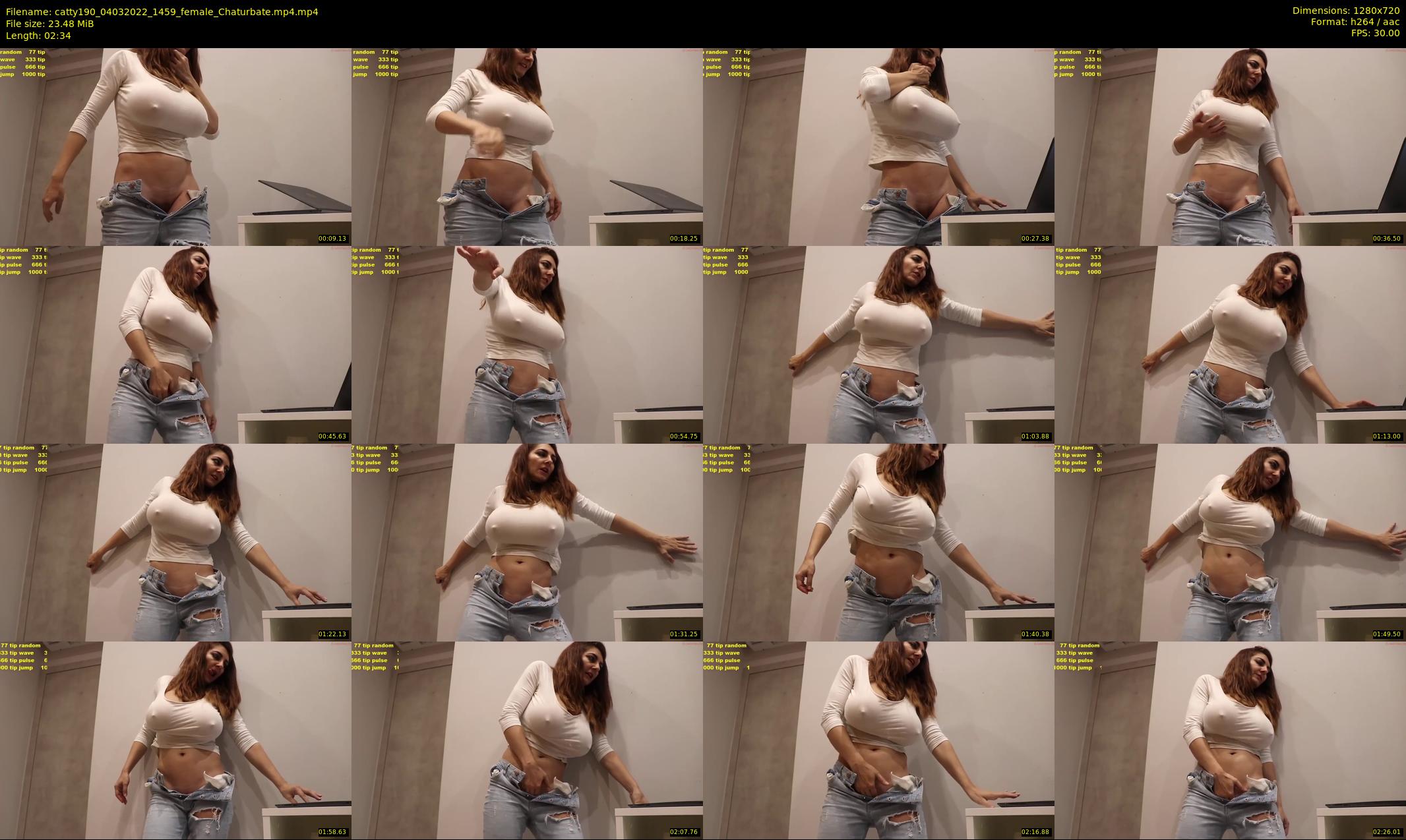 catty190 — 3 minute Chaturbate female cam show recording, 720p, Mar 4, 2022